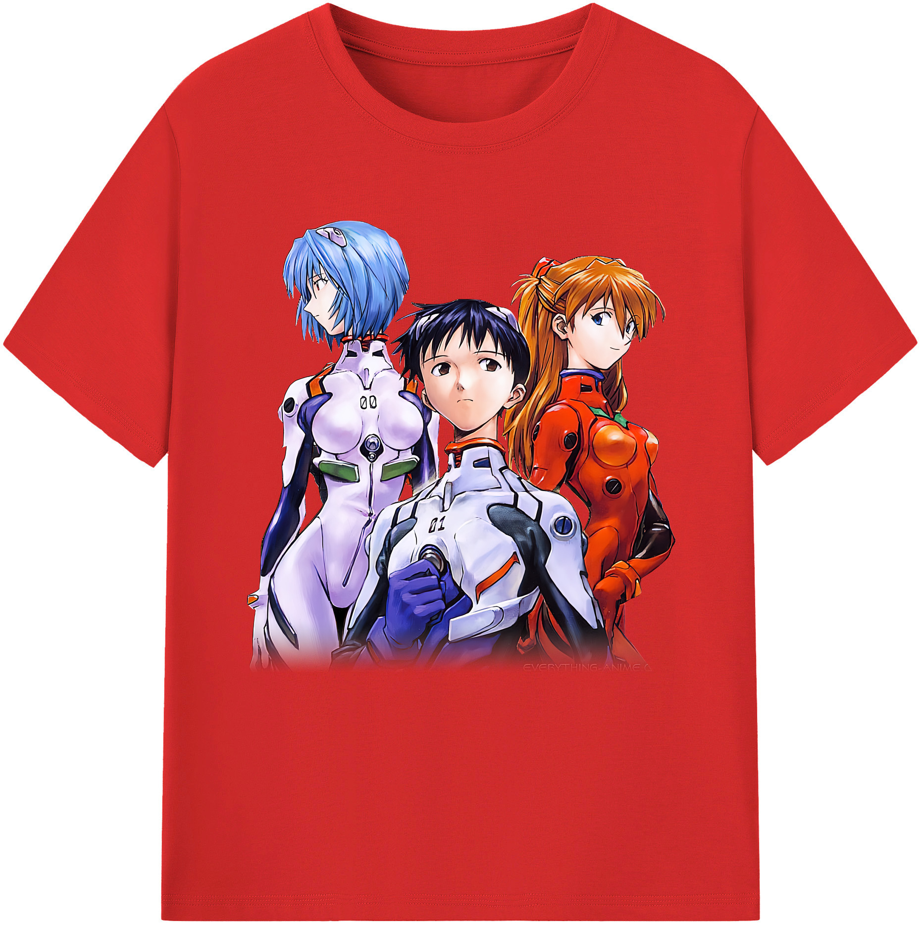 （画像用） EVA 新世紀エヴァンゲリオン レディースカジュアルプリントTシャツ（綿100％）