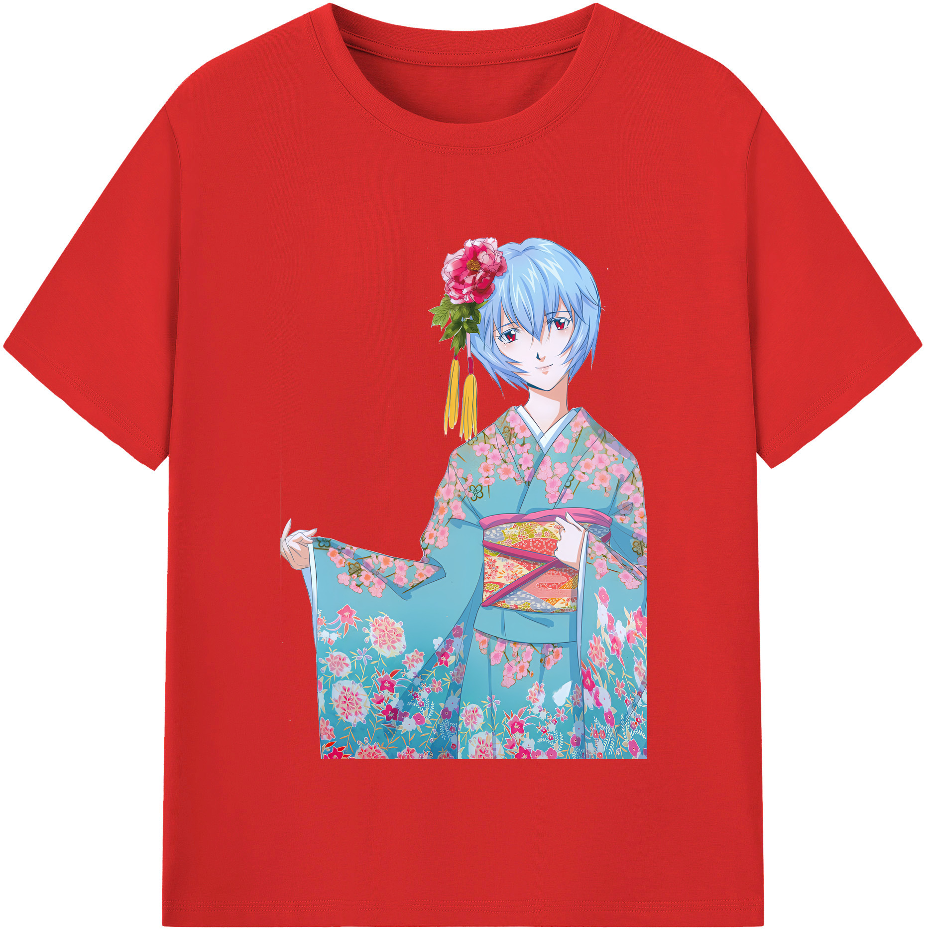 （画像用） EVA 新世紀エヴァンゲリオン レディースカジュアルプリントTシャツ（綿100％）