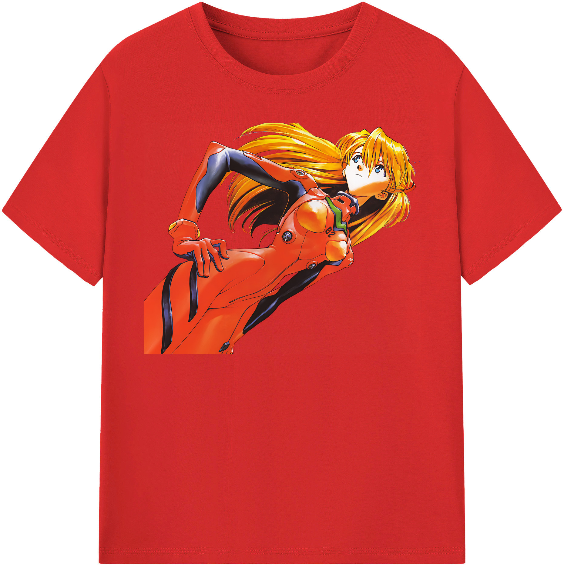 （画像用） EVA 新世紀エヴァンゲリオン レディースカジュアルプリントTシャツ（綿100％）