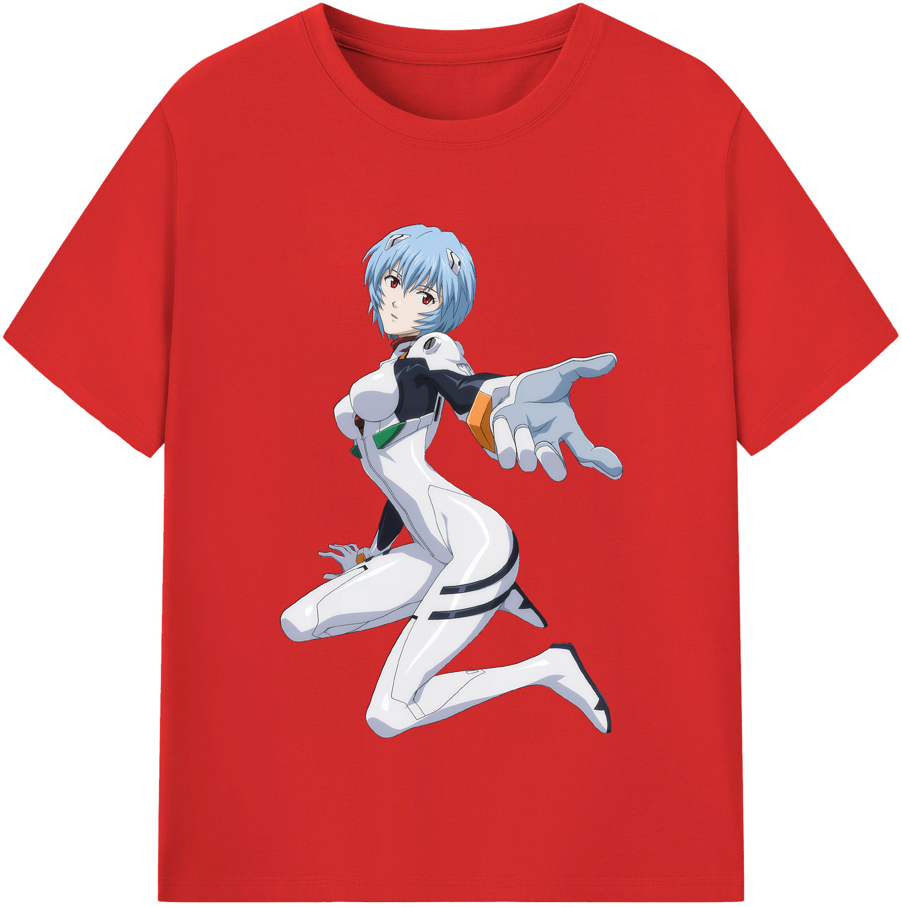 （画像用） EVA 新世紀エヴァンゲリオン レディースカジュアルプリントTシャツ（綿100％）