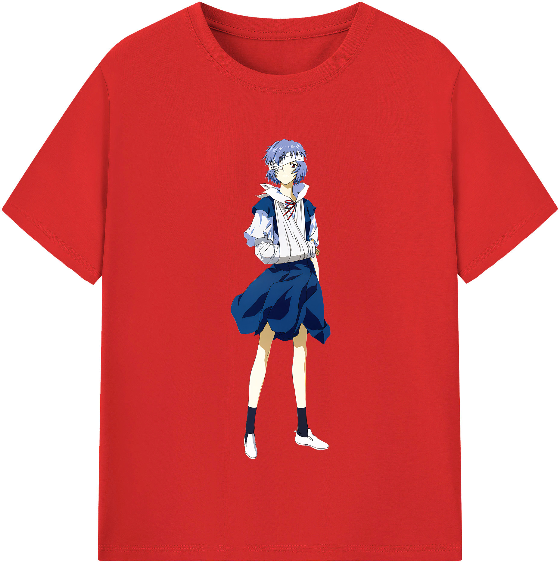 （画像用） EVA 新世紀エヴァンゲリオン レディースカジュアルプリントTシャツ（綿100％）