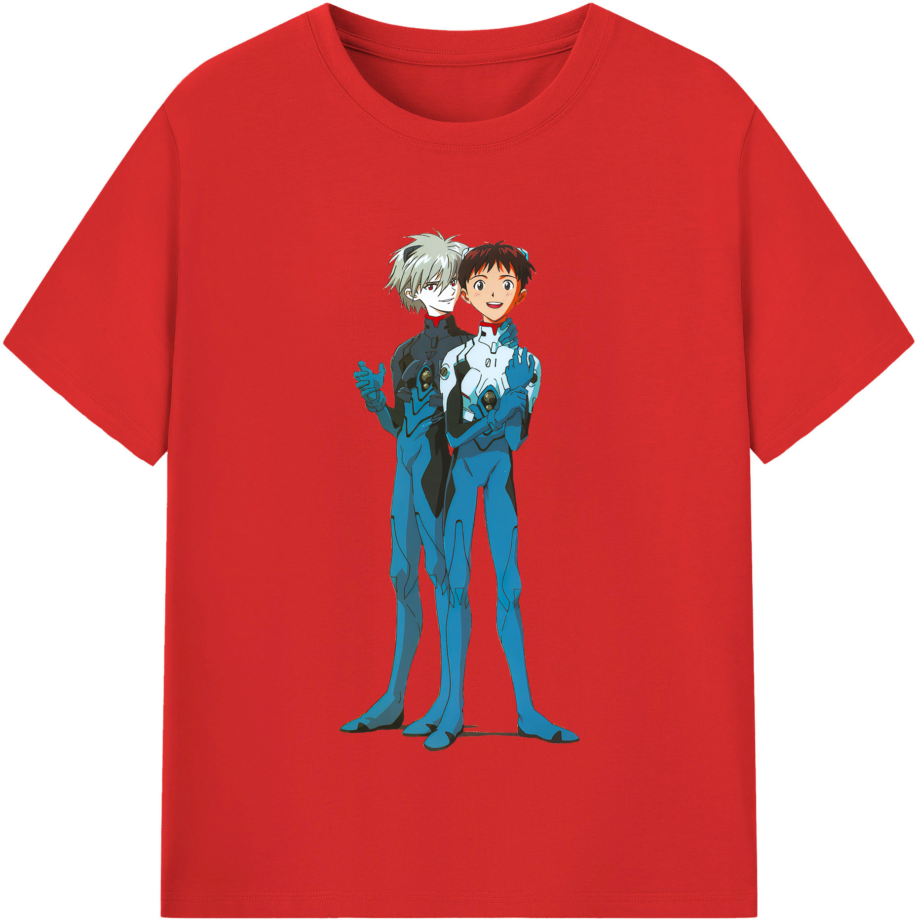 （画像用） EVA 新世紀エヴァンゲリオン レディースカジュアルプリントTシャツ（綿100％）
