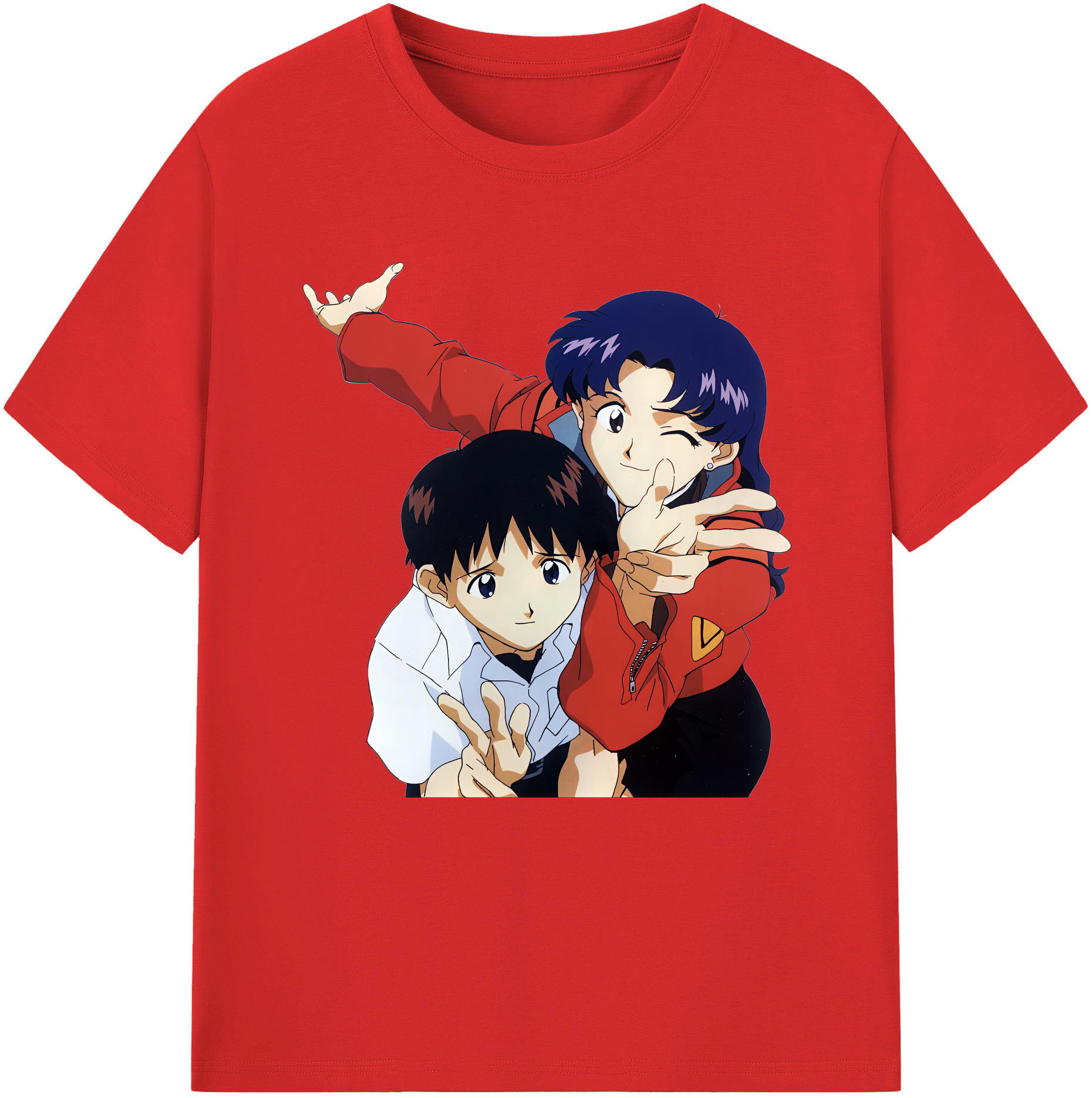 （画像用） EVA 新世紀エヴァンゲリオン レディースカジュアルプリントTシャツ（綿100％）