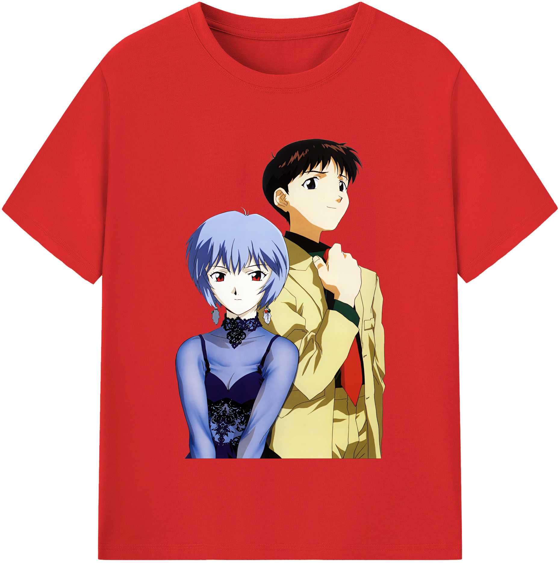 （画像用） EVA 新世紀エヴァンゲリオン レディースカジュアルプリントTシャツ（綿100％）