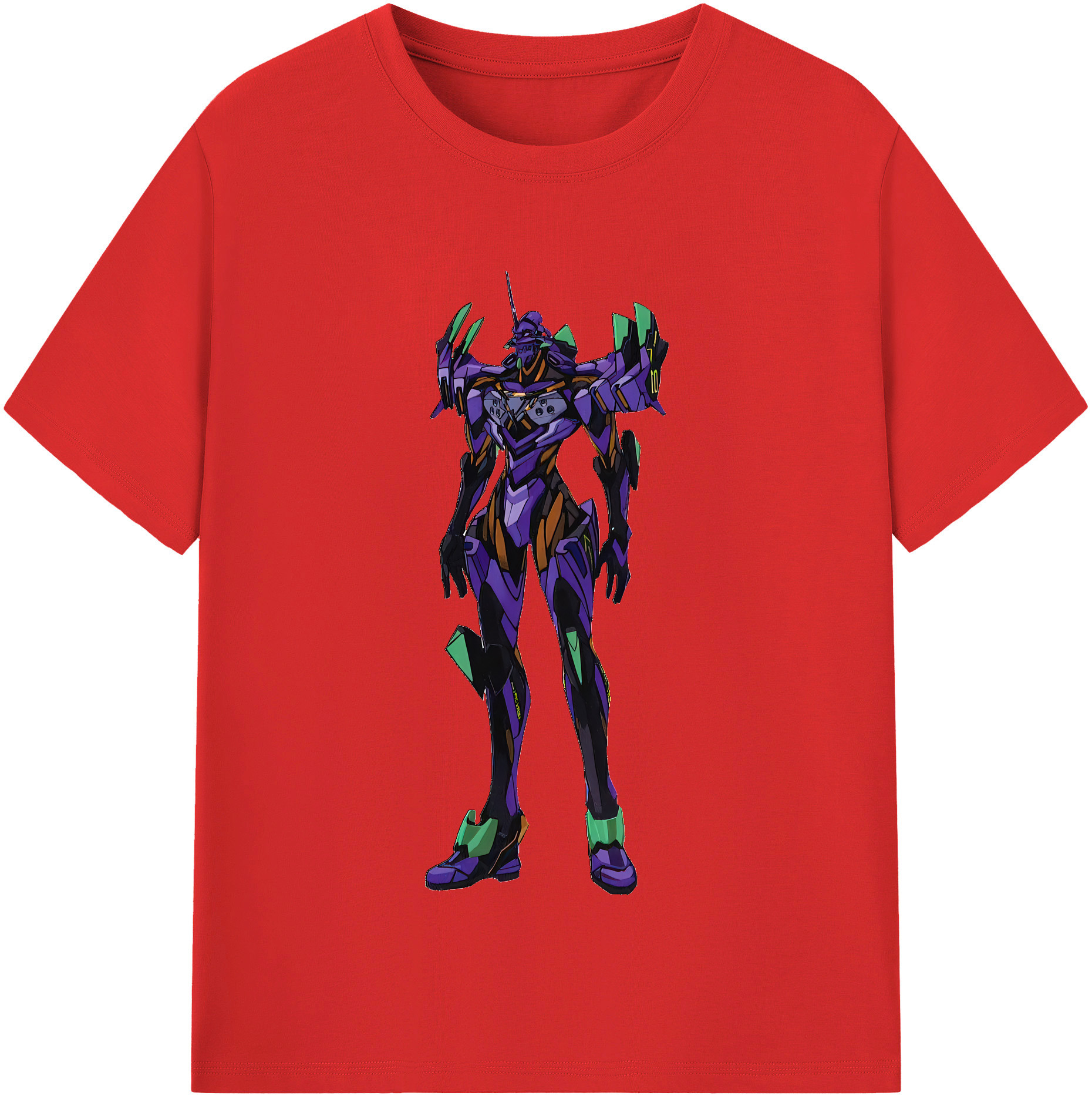 （画像用） EVA 新世紀エヴァンゲリオン レディースカジュアルプリントTシャツ（綿100％）