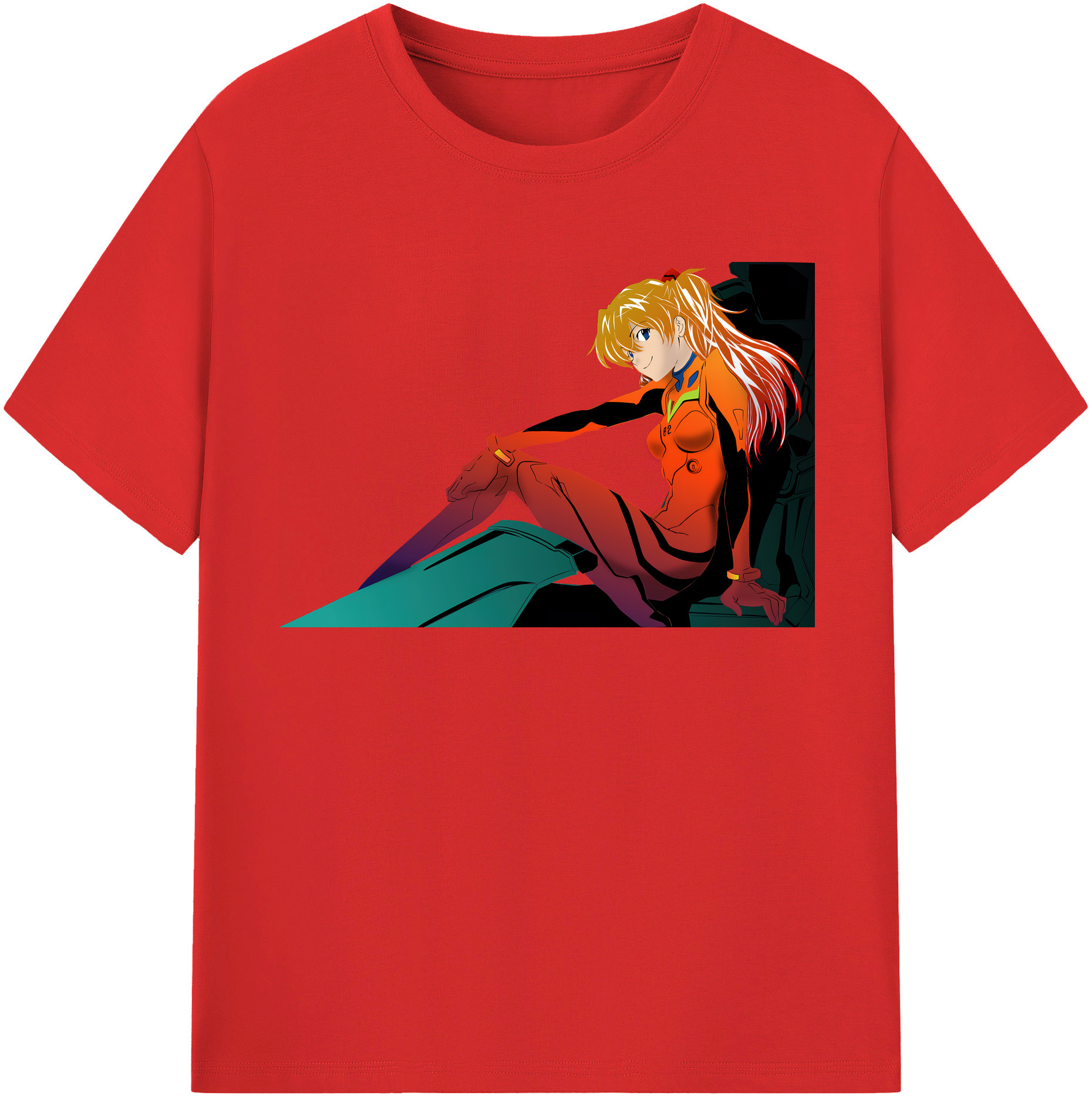 （画像用） EVA 新世紀エヴァンゲリオン レディースカジュアルプリントTシャツ（綿100％）