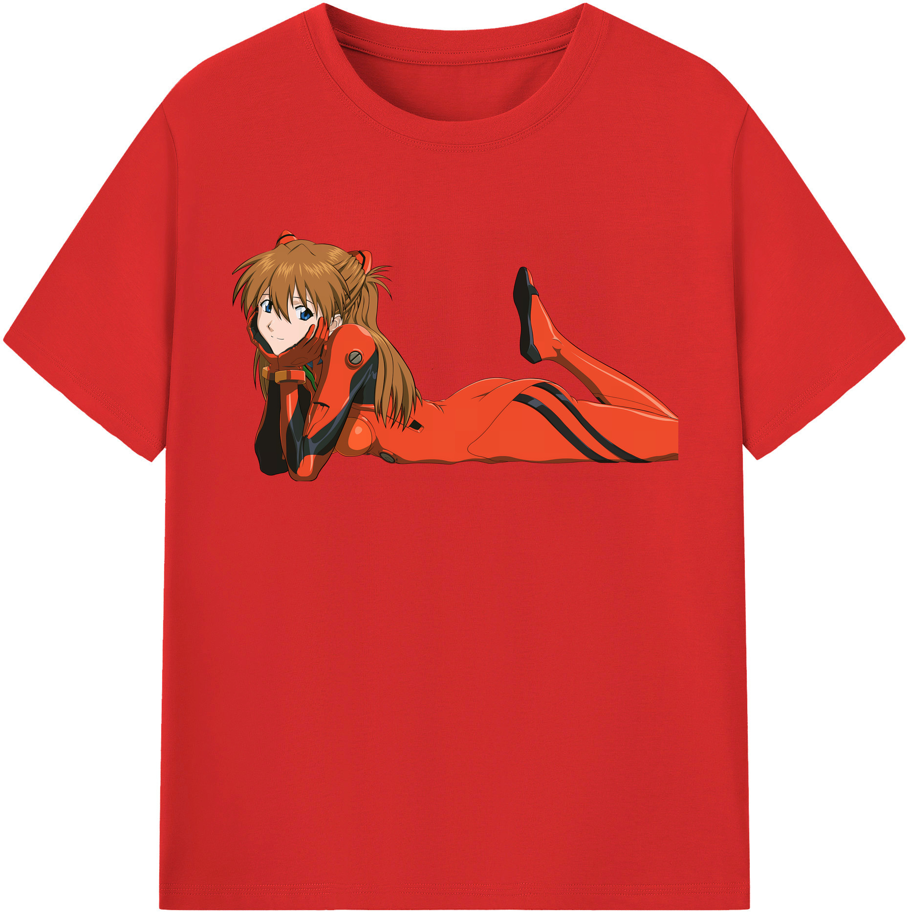 （画像用） EVA 新世紀エヴァンゲリオン レディースカジュアルプリントTシャツ（綿100％）