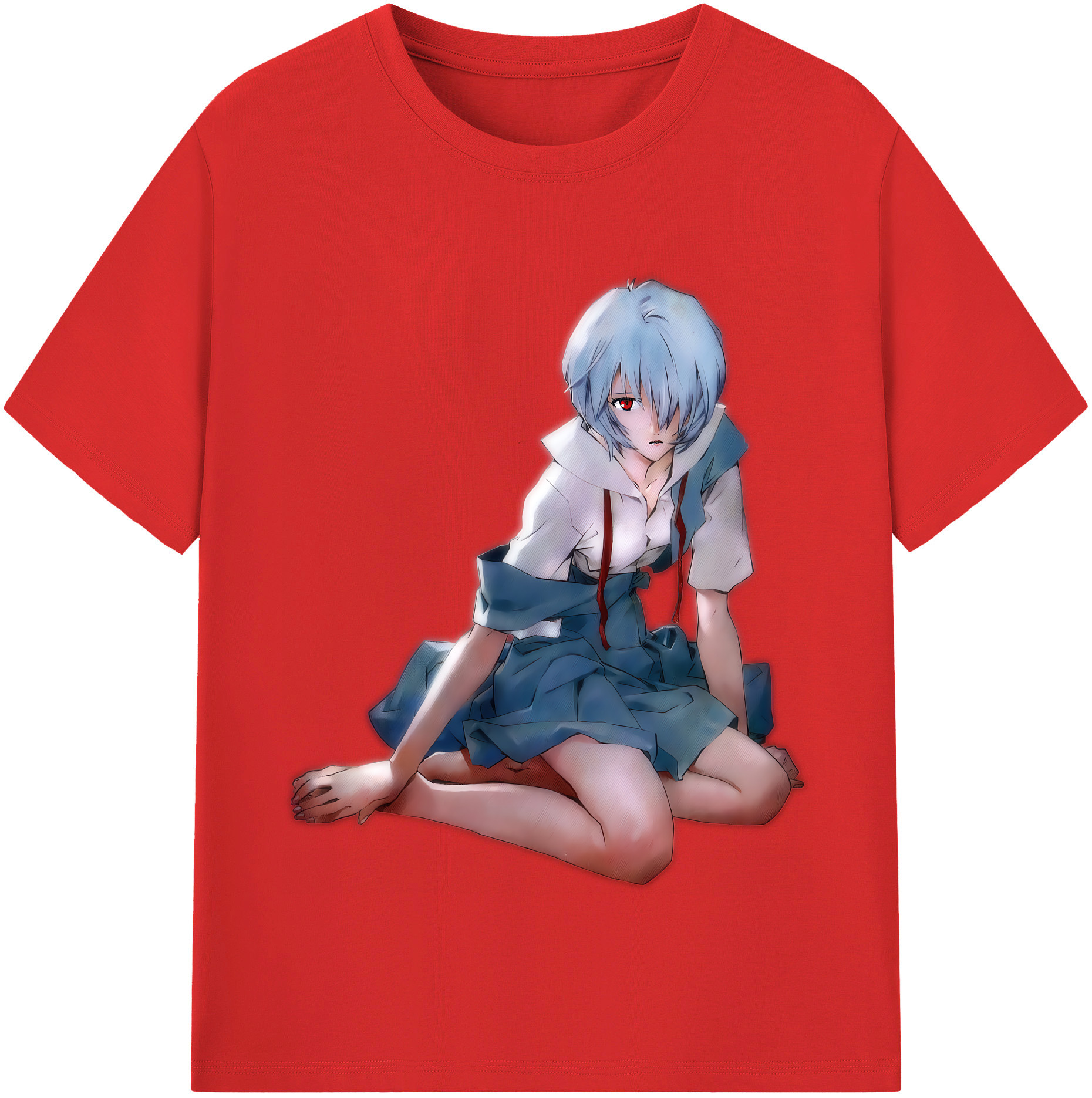 （画像用） EVA 新世紀エヴァンゲリオン レディースカジュアルプリントTシャツ（綿100％）