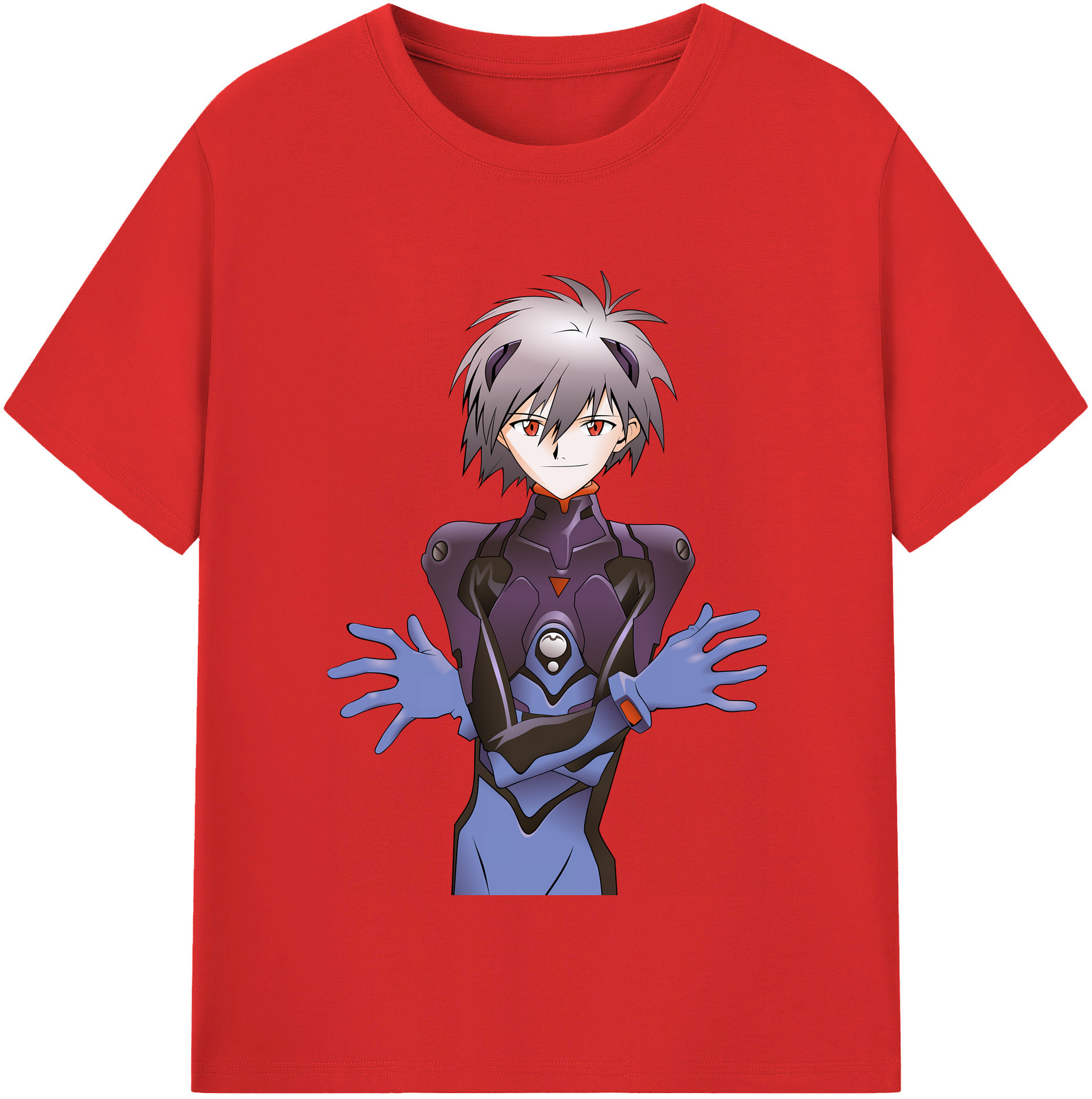 （画像用） EVA 新世紀エヴァンゲリオン レディースカジュアルプリントTシャツ（綿100％）
