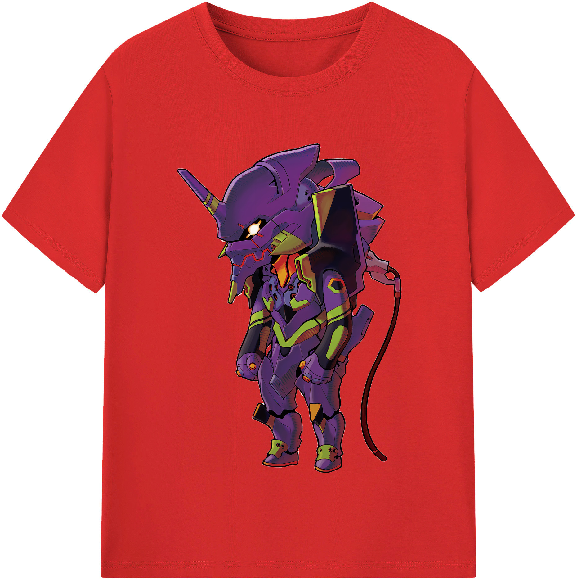 （画像用） EVA 新世紀エヴァンゲリオン レディースカジュアルプリントTシャツ（綿100％）