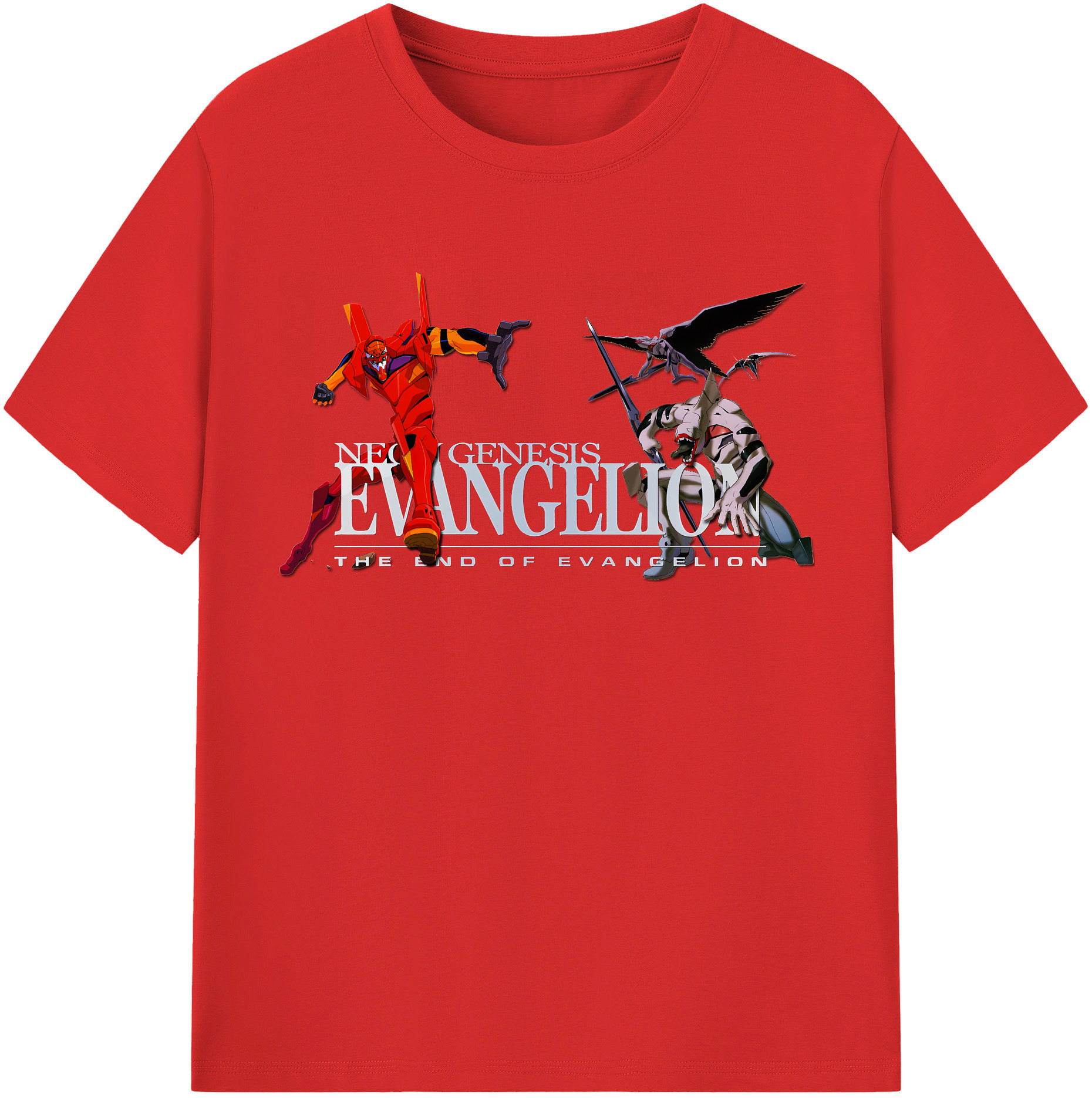 （画像用） EVA 新世紀エヴァンゲリオン レディースカジュアルプリントTシャツ（綿100％）
