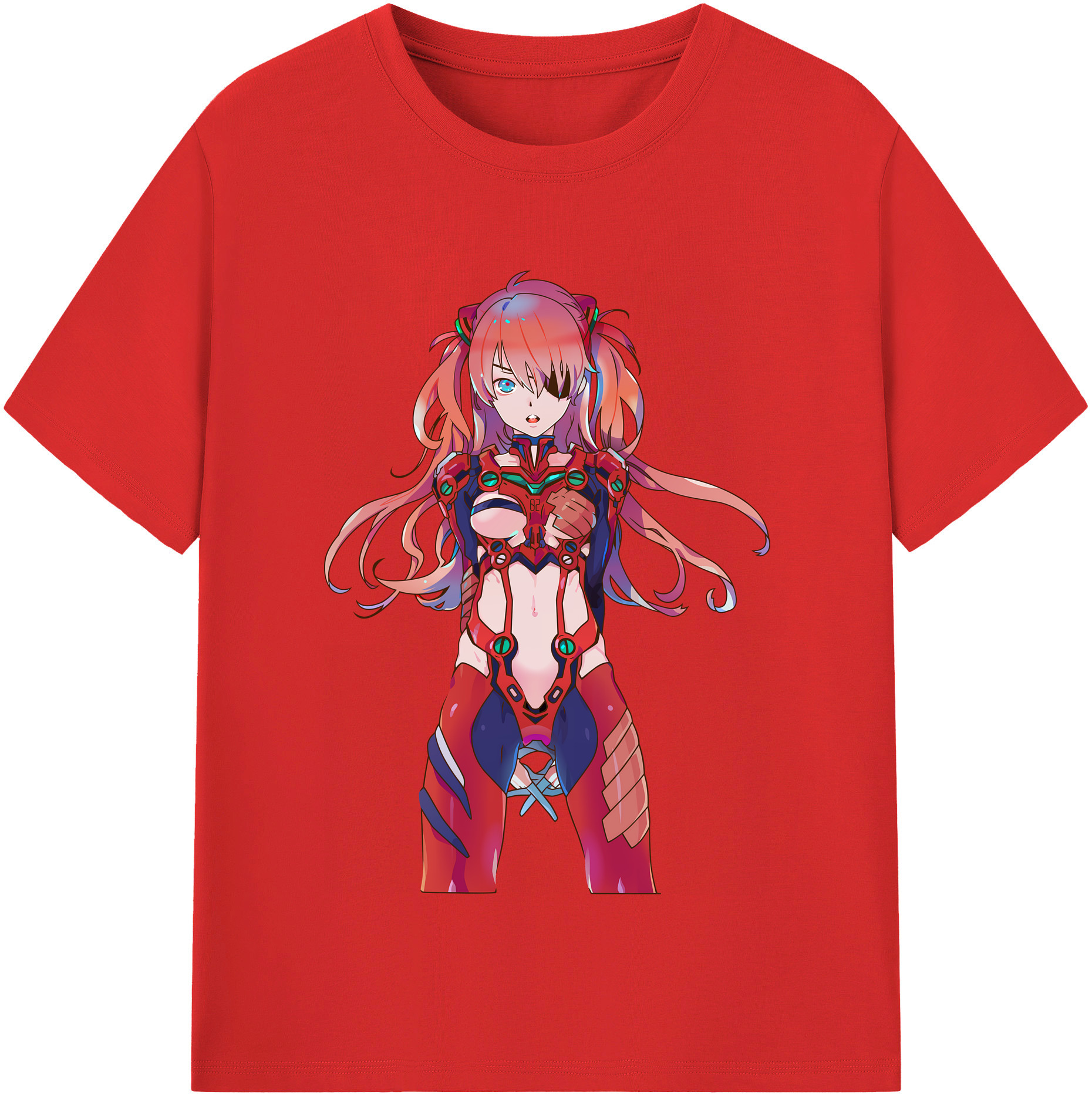 （画像用） EVA 新世紀エヴァンゲリオン レディースカジュアルプリントTシャツ（綿100％）