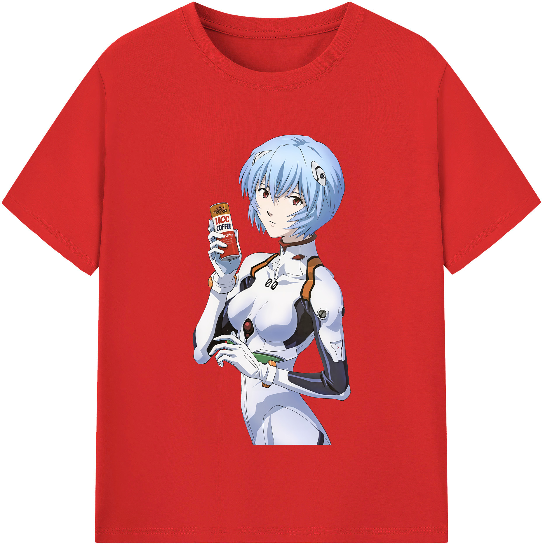 （画像用） EVA 新世紀エヴァンゲリオン レディースカジュアルプリントTシャツ（綿100％）