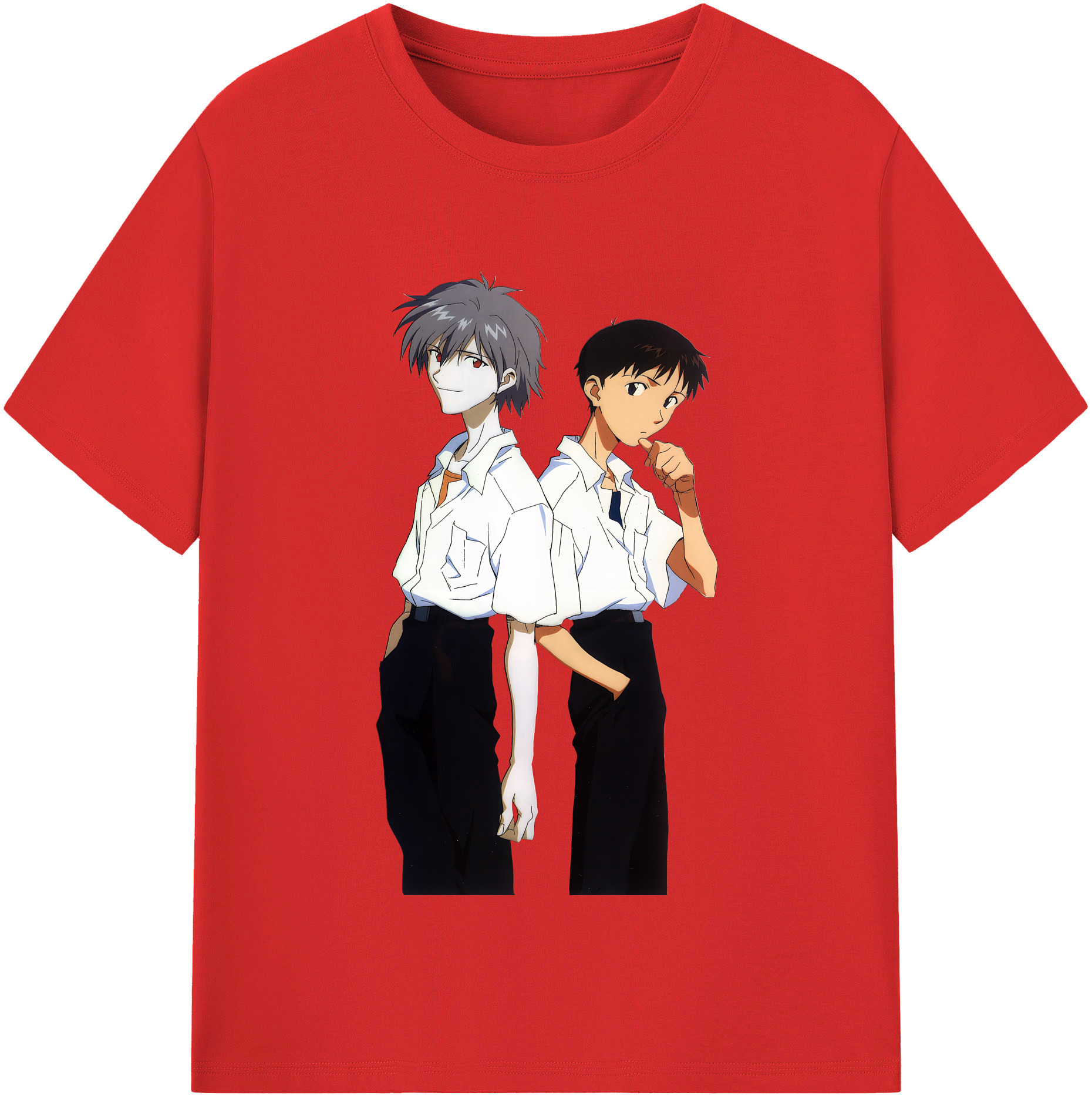 （画像用） EVA 新世紀エヴァンゲリオン レディースカジュアルプリントTシャツ（綿100％）