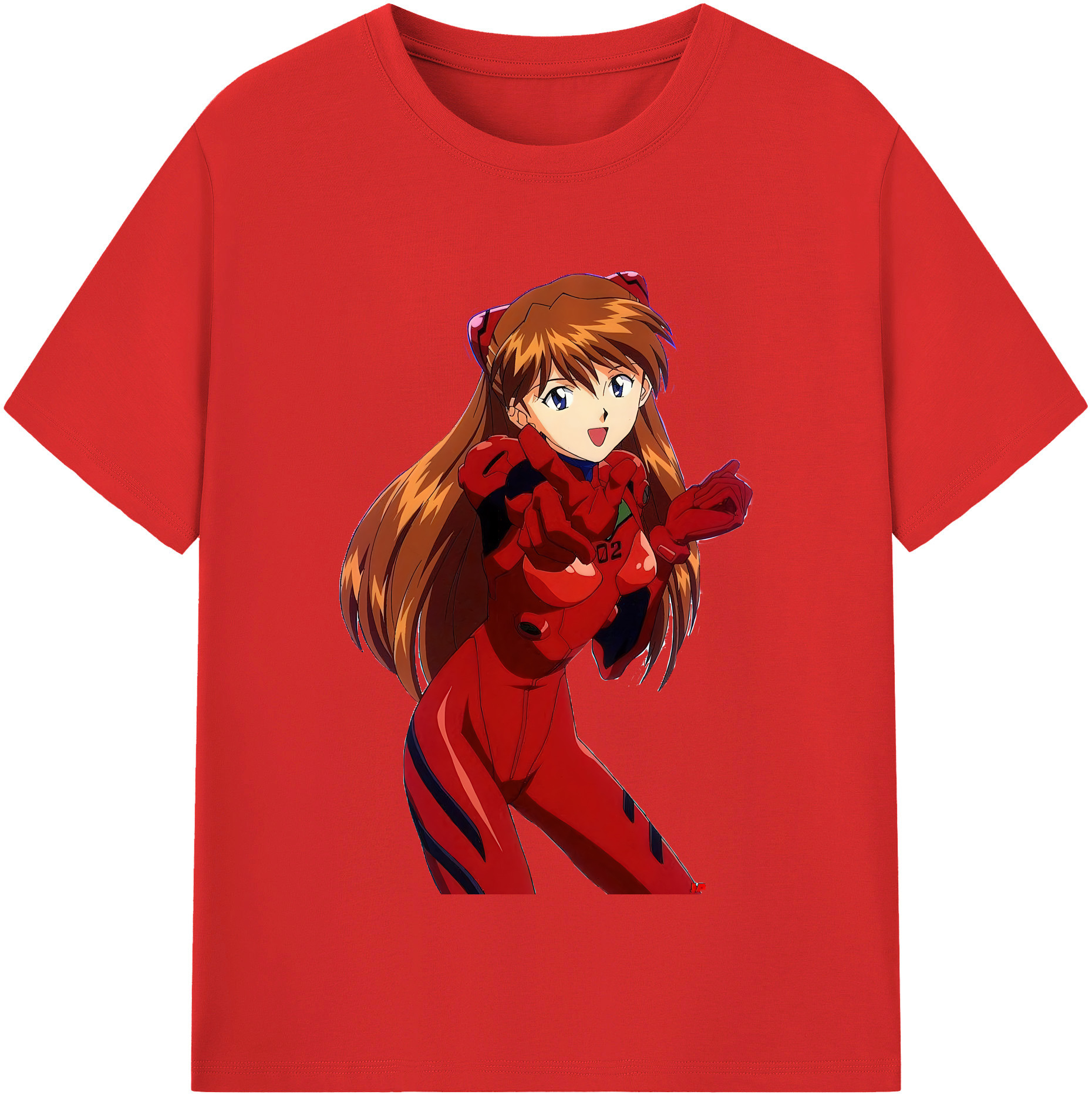 （画像用） EVA 新世紀エヴァンゲリオン レディースカジュアルプリントTシャツ（綿100％）