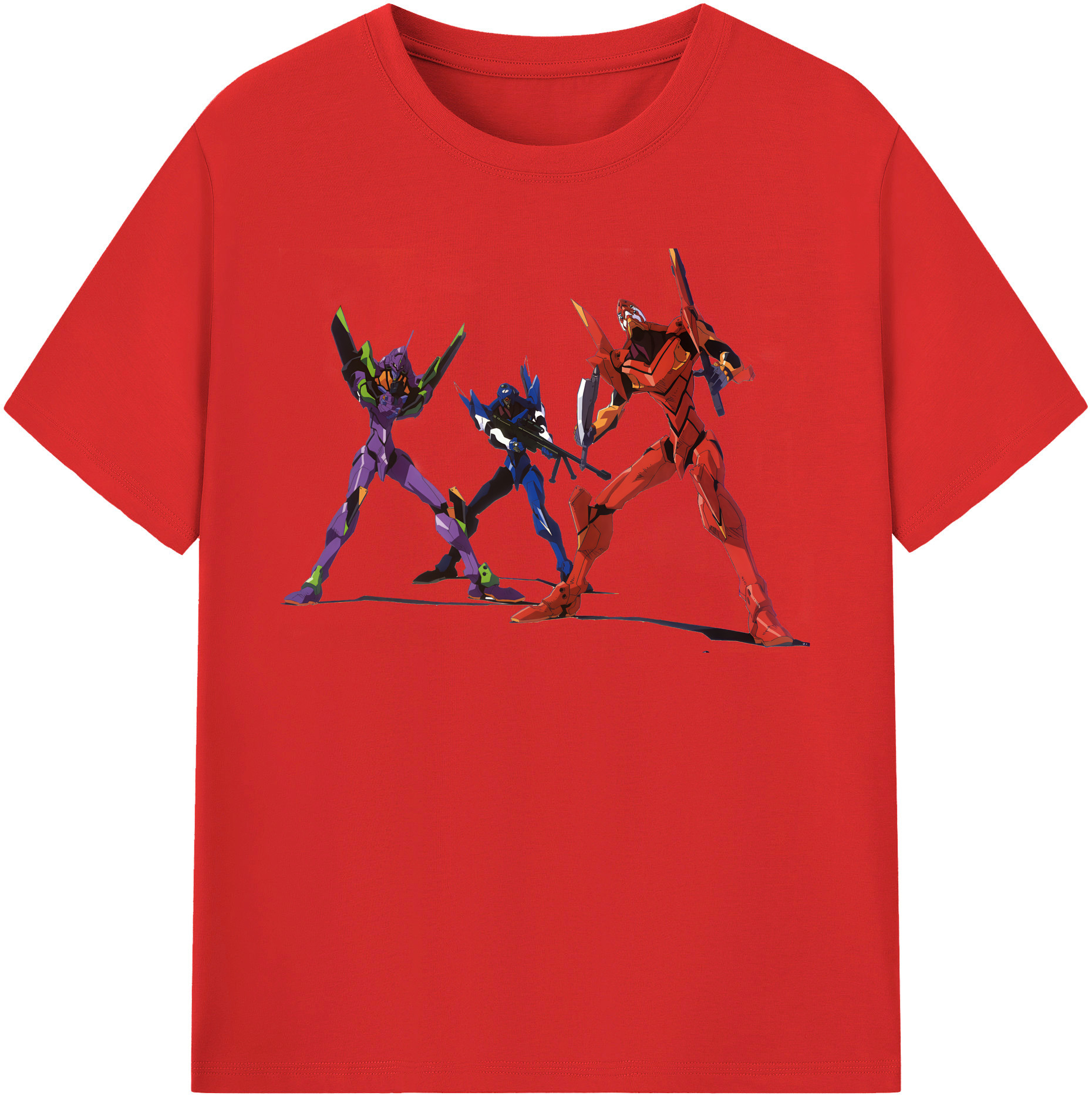 （画像用） EVA 新世紀エヴァンゲリオン レディースカジュアルプリントTシャツ（綿100％）