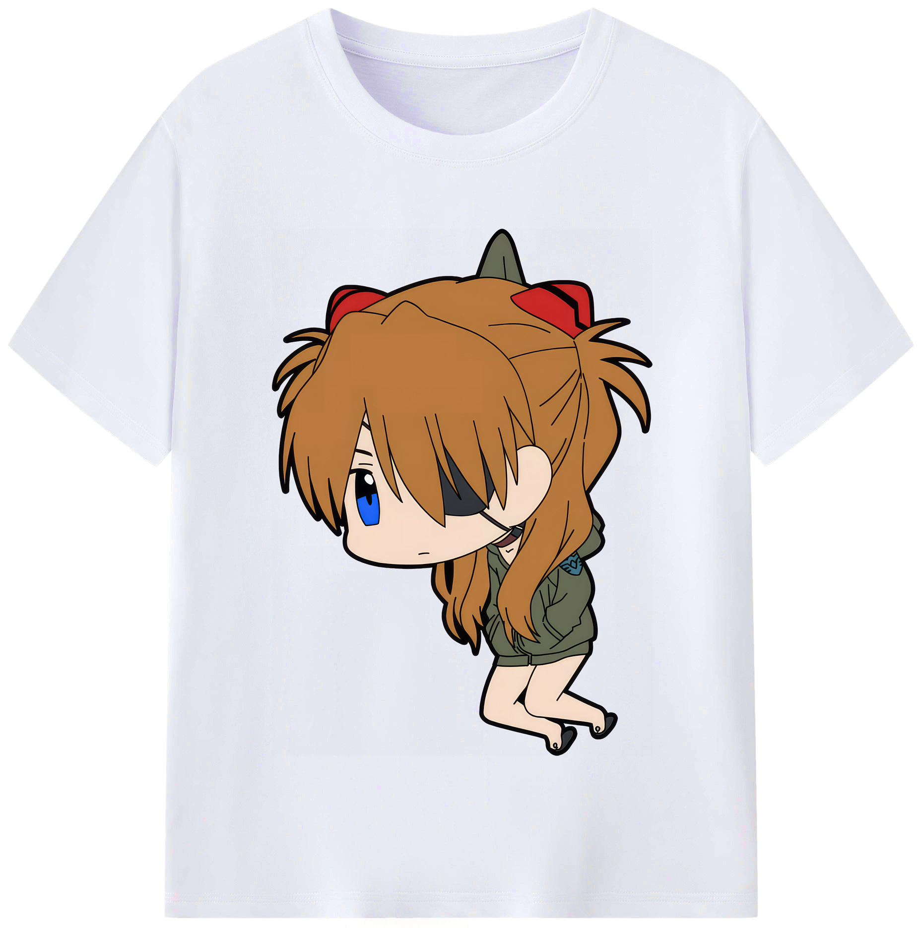 （画像用） EVA 新世紀エヴァンゲリオン レディースカジュアルプリントTシャツ（綿100％）