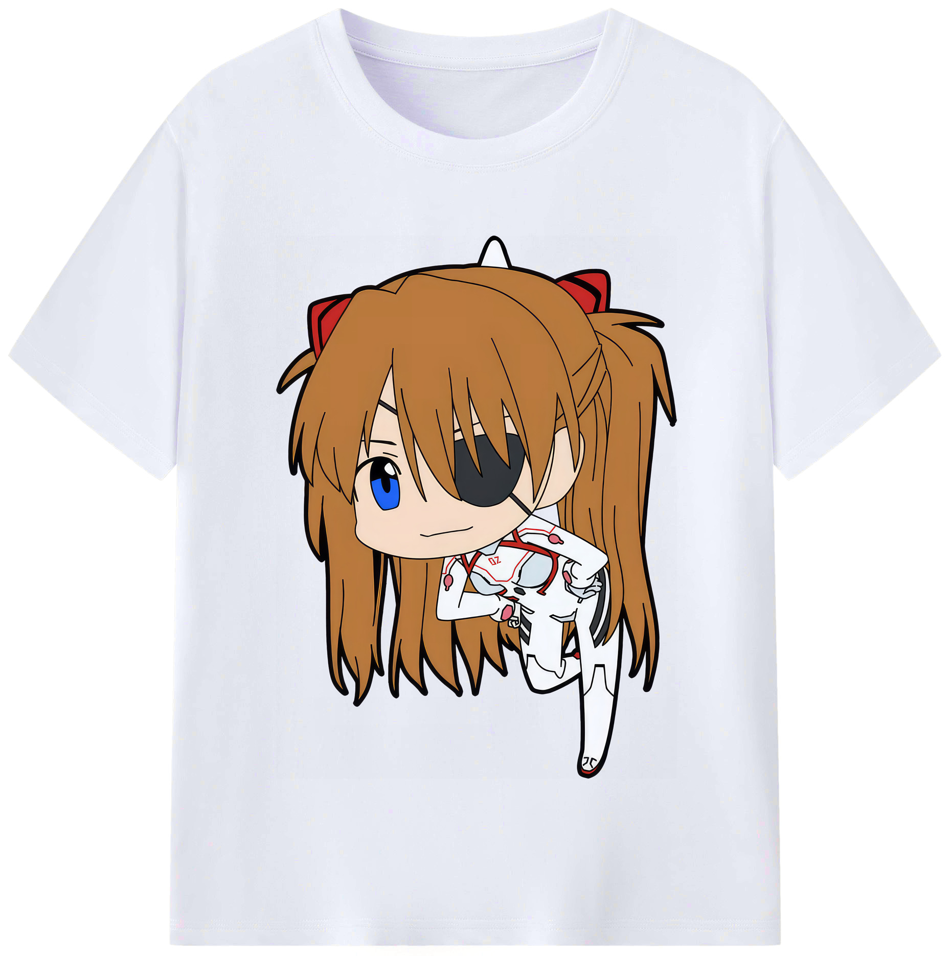 （画像用） EVA 新世紀エヴァンゲリオン レディースカジュアルプリントTシャツ（綿100％）