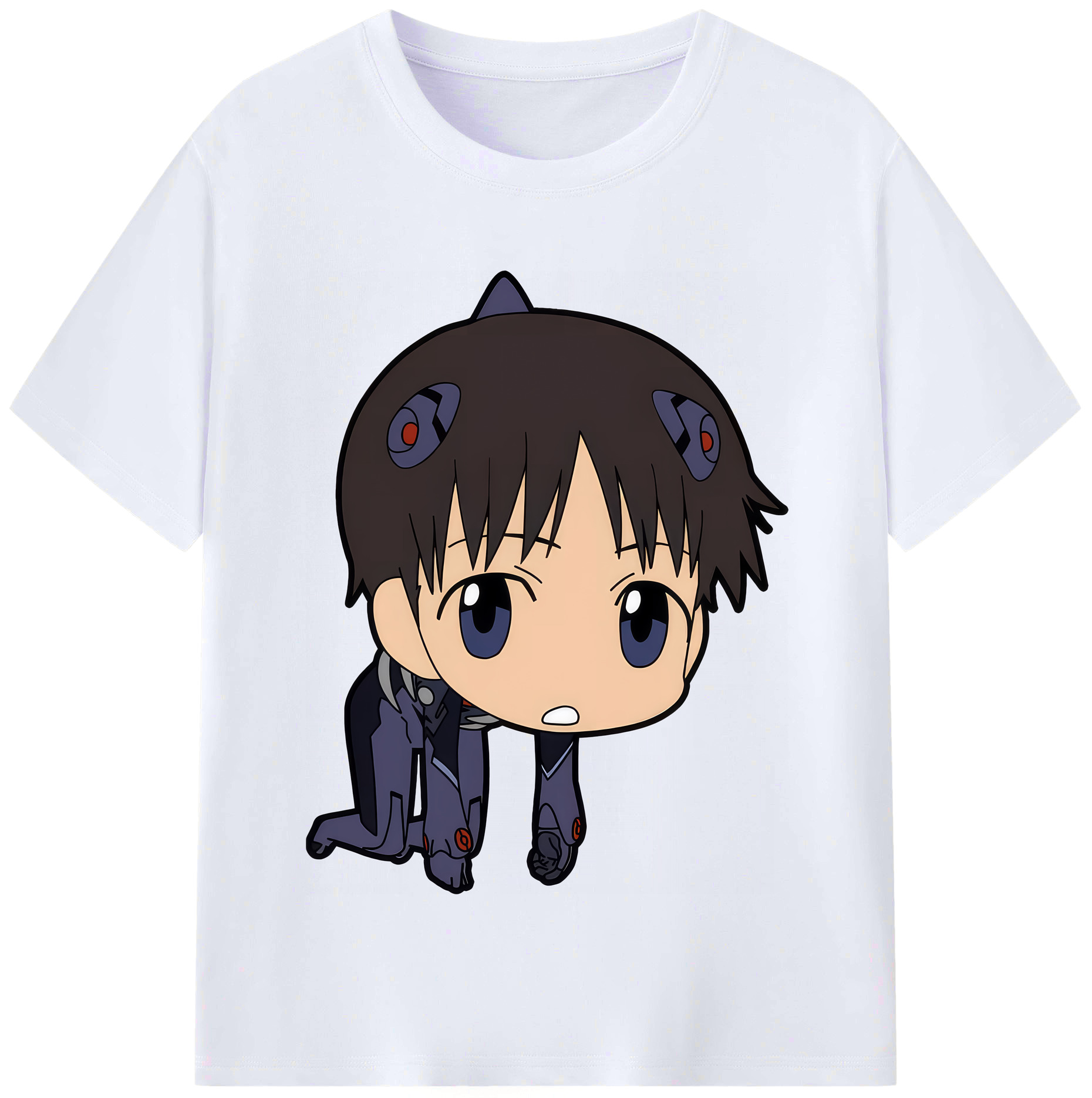 （画像用） EVA 新世紀エヴァンゲリオン レディースカジュアルプリントTシャツ（綿100％）