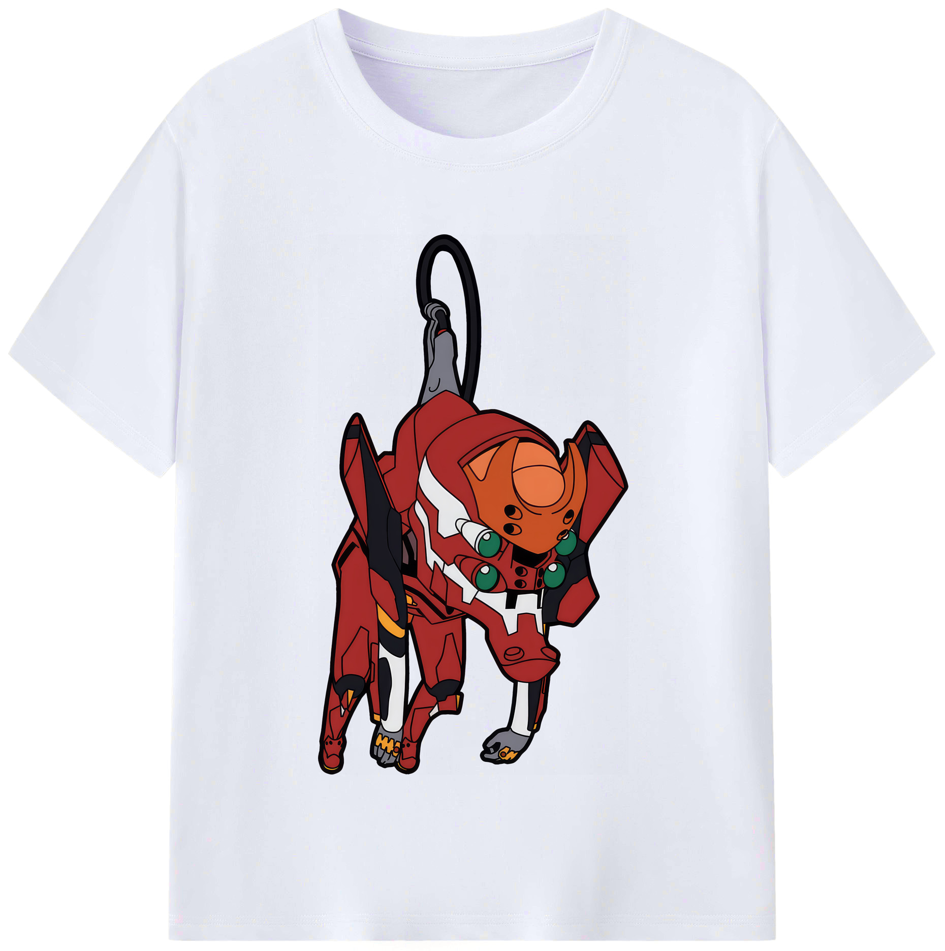 （画像用） EVA 新世紀エヴァンゲリオン レディースカジュアルプリントTシャツ（綿100％）