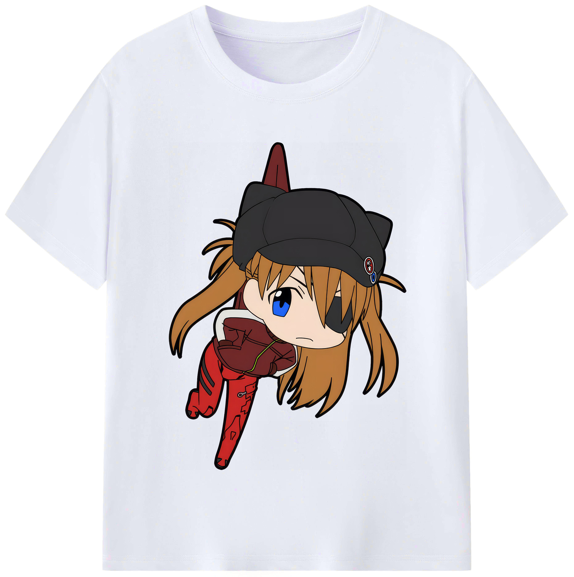 （画像用） EVA 新世紀エヴァンゲリオン レディースカジュアルプリントTシャツ（綿100％）
