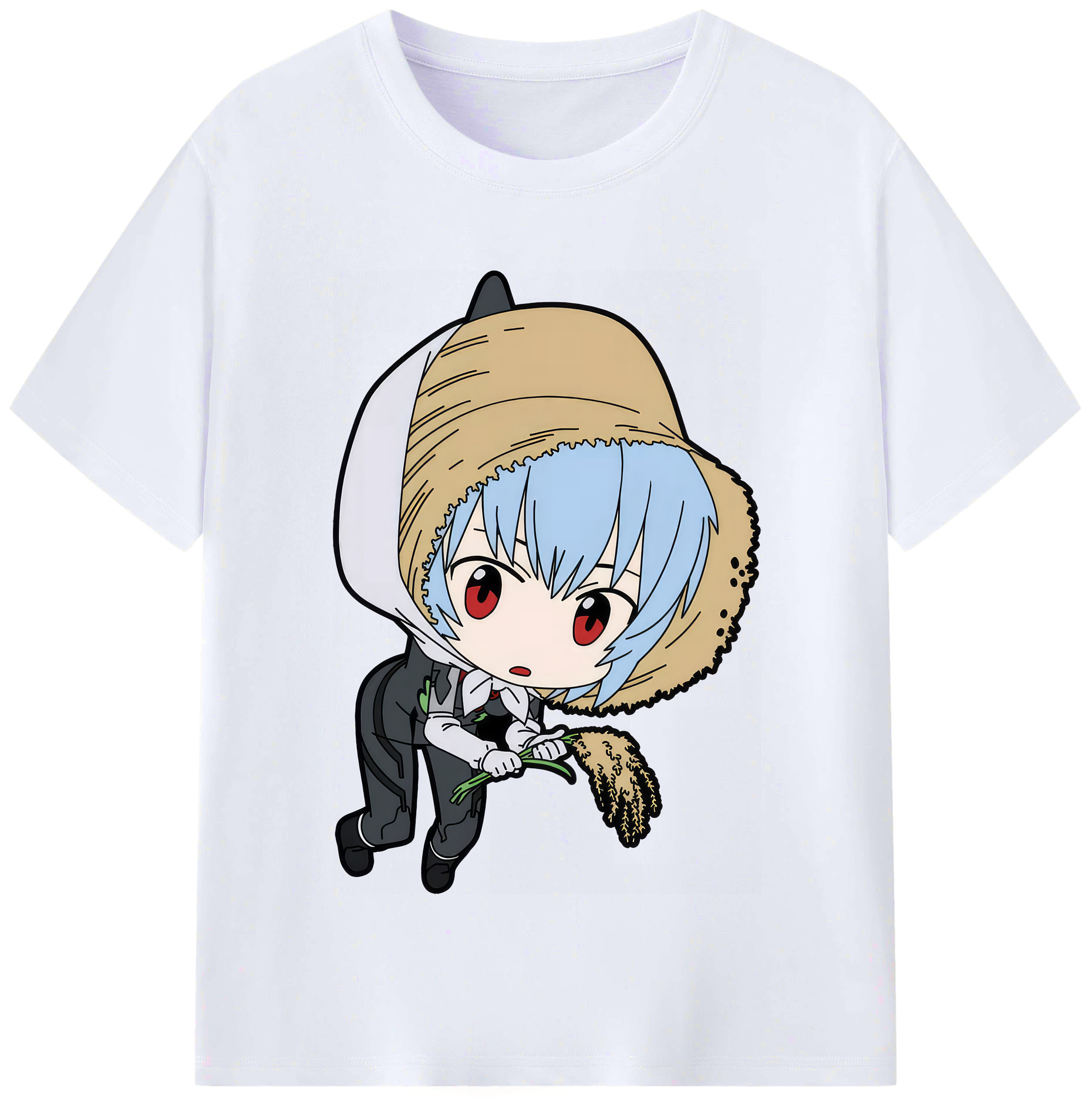 （画像用） EVA 新世紀エヴァンゲリオン レディースカジュアルプリントTシャツ（綿100％）