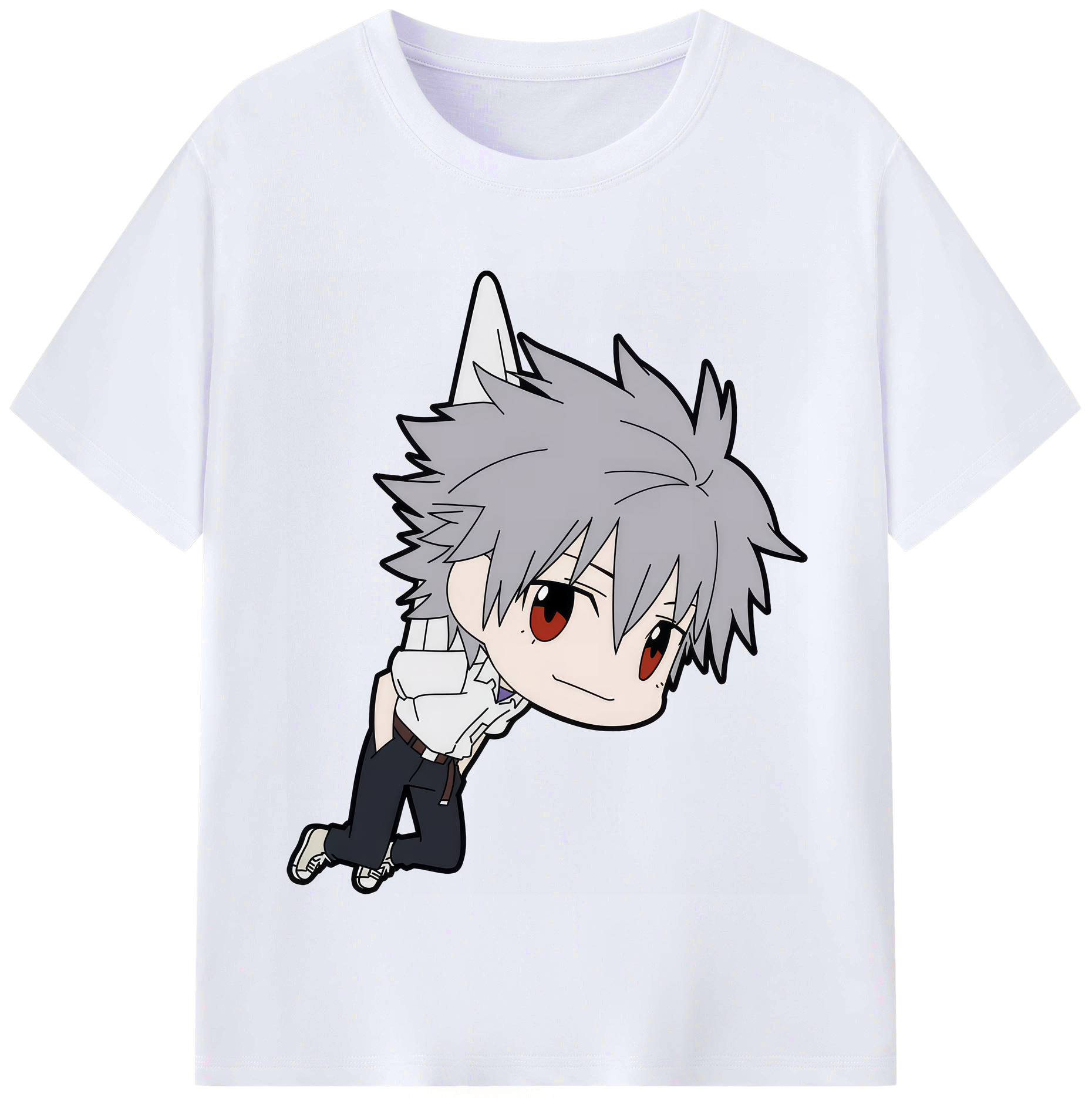 （画像用） EVA 新世紀エヴァンゲリオン レディースカジュアルプリントTシャツ（綿100％）