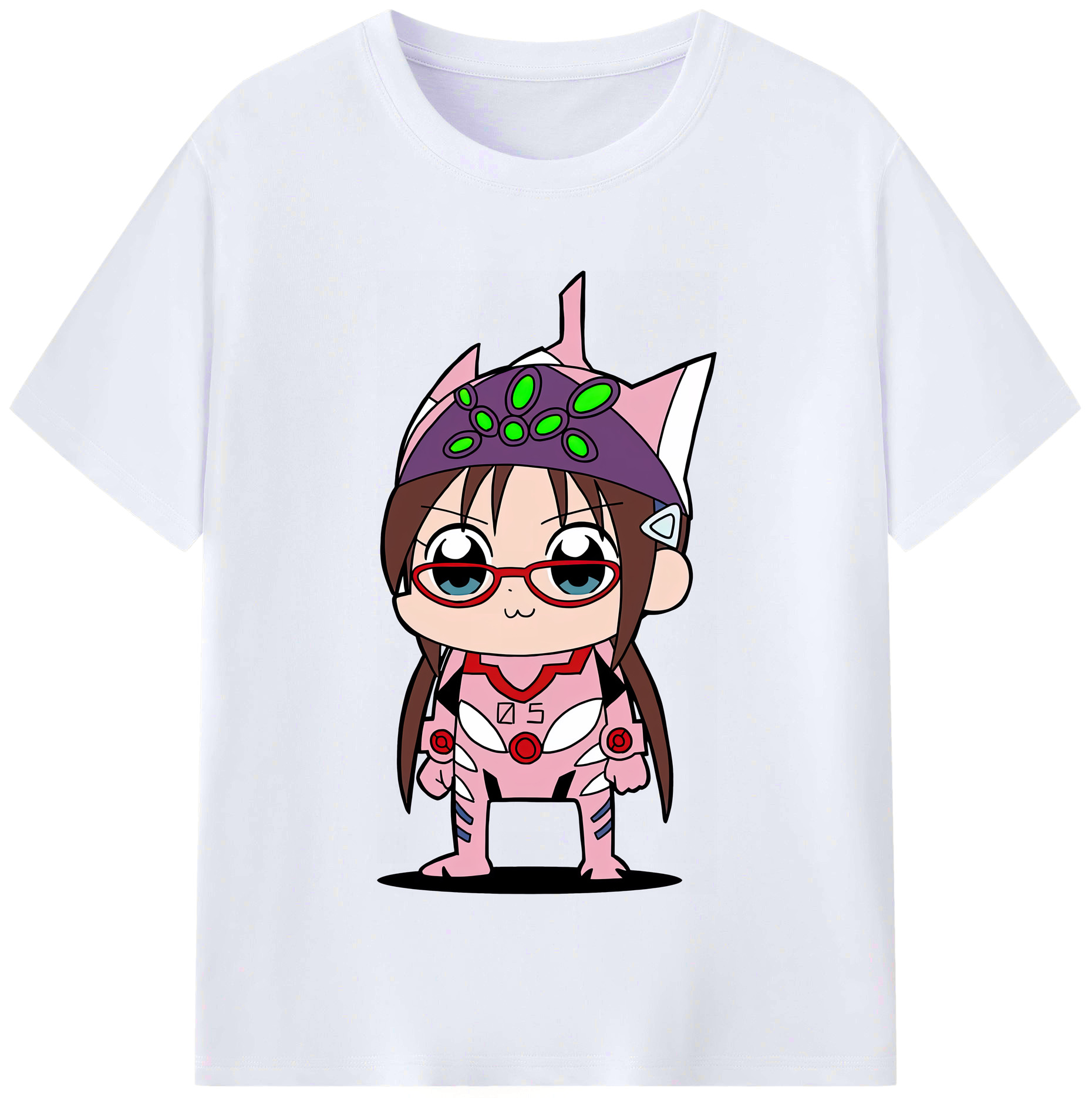 （画像用） EVA 新世紀エヴァンゲリオン レディースカジュアルプリントTシャツ（綿100％）