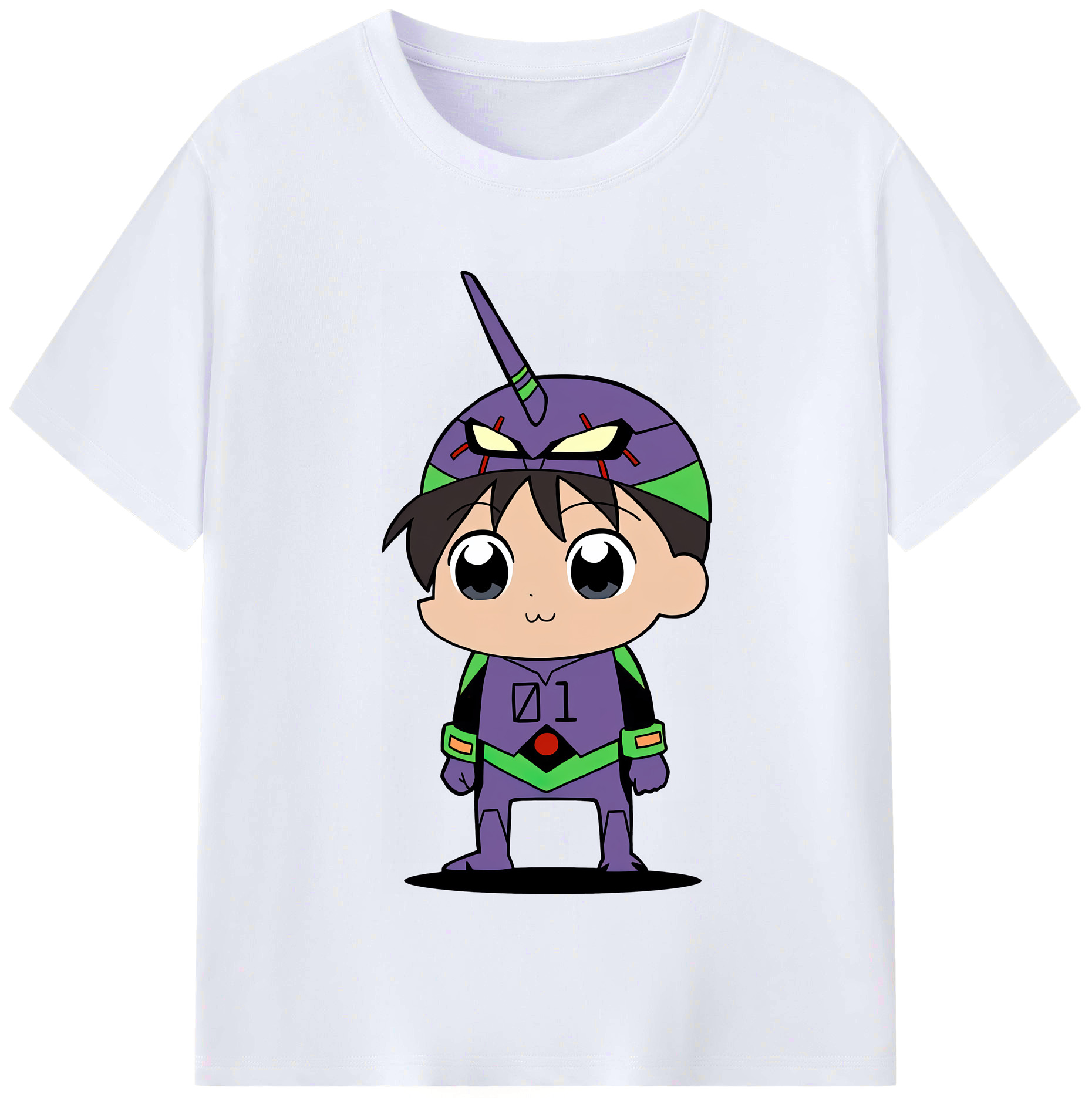 （画像用） EVA 新世紀エヴァンゲリオン レディースカジュアルプリントTシャツ（綿100％）