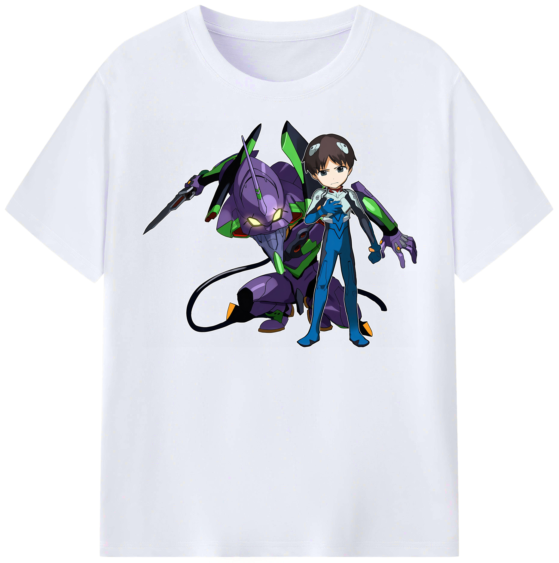 （画像用） EVA 新世紀エヴァンゲリオン レディースカジュアルプリントTシャツ（綿100％）