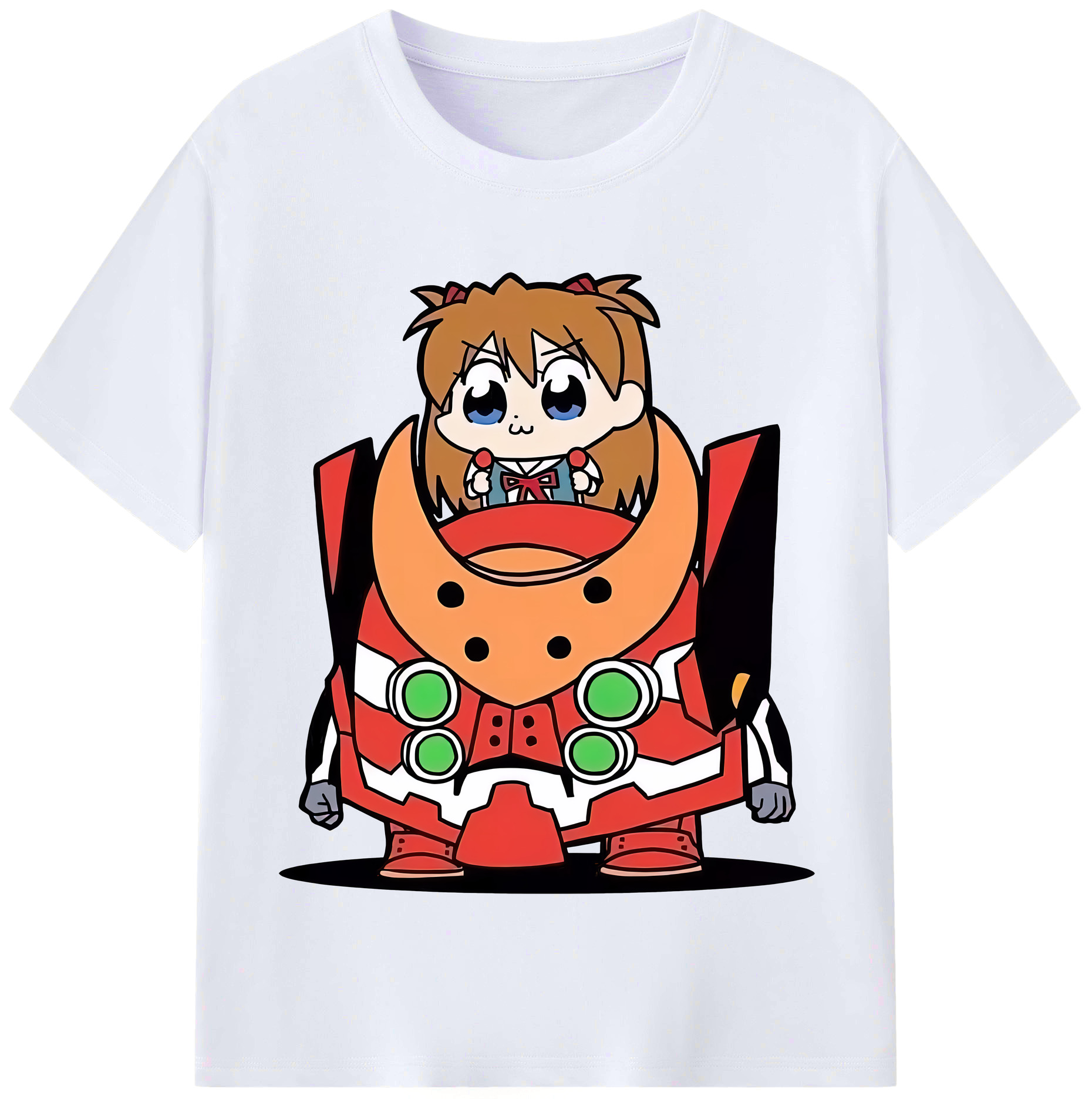 （画像用） EVA 新世紀エヴァンゲリオン レディースカジュアルプリントTシャツ（綿100％）