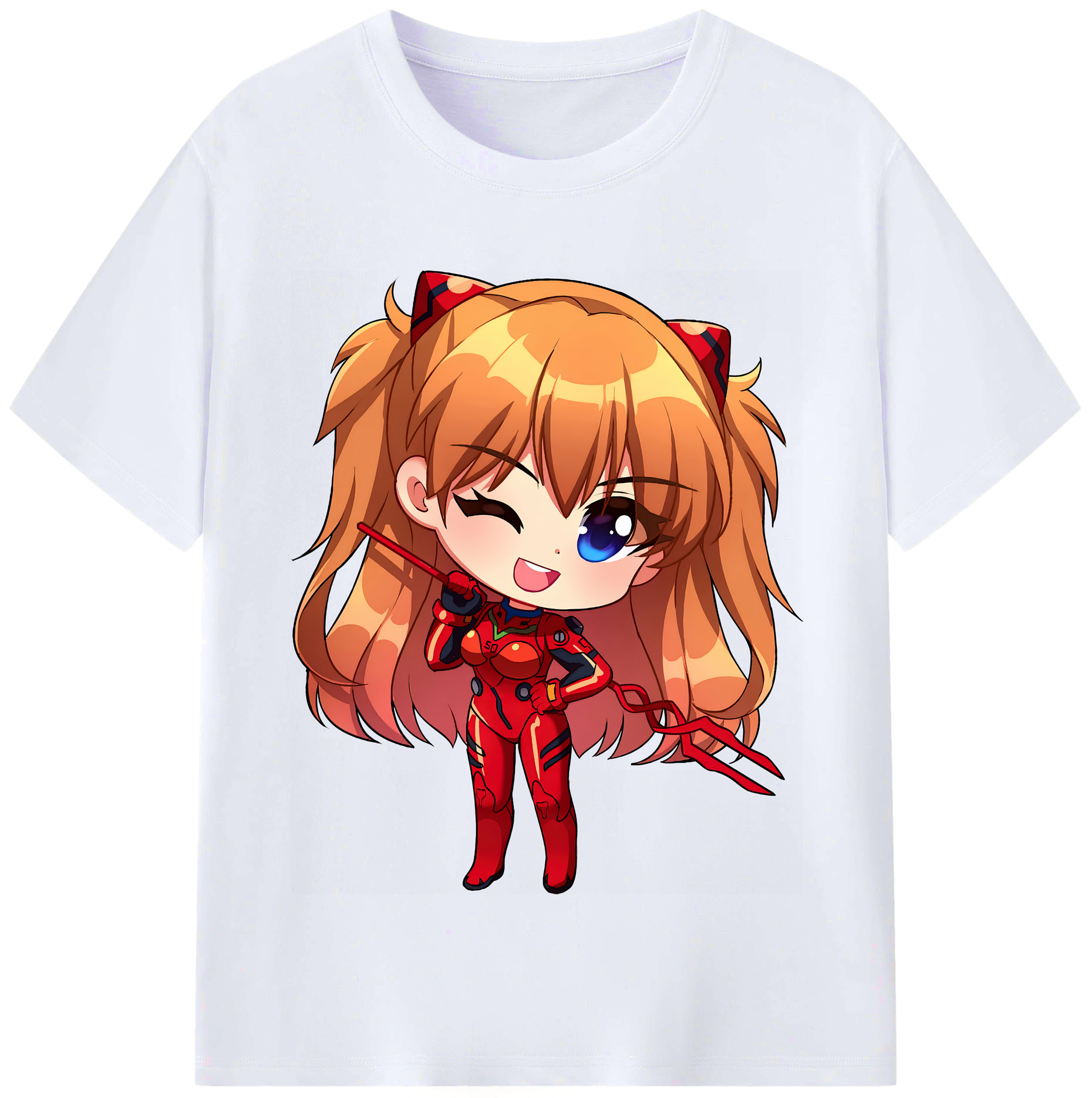 （画像用） EVA 新世紀エヴァンゲリオン レディースカジュアルプリントTシャツ（綿100％）