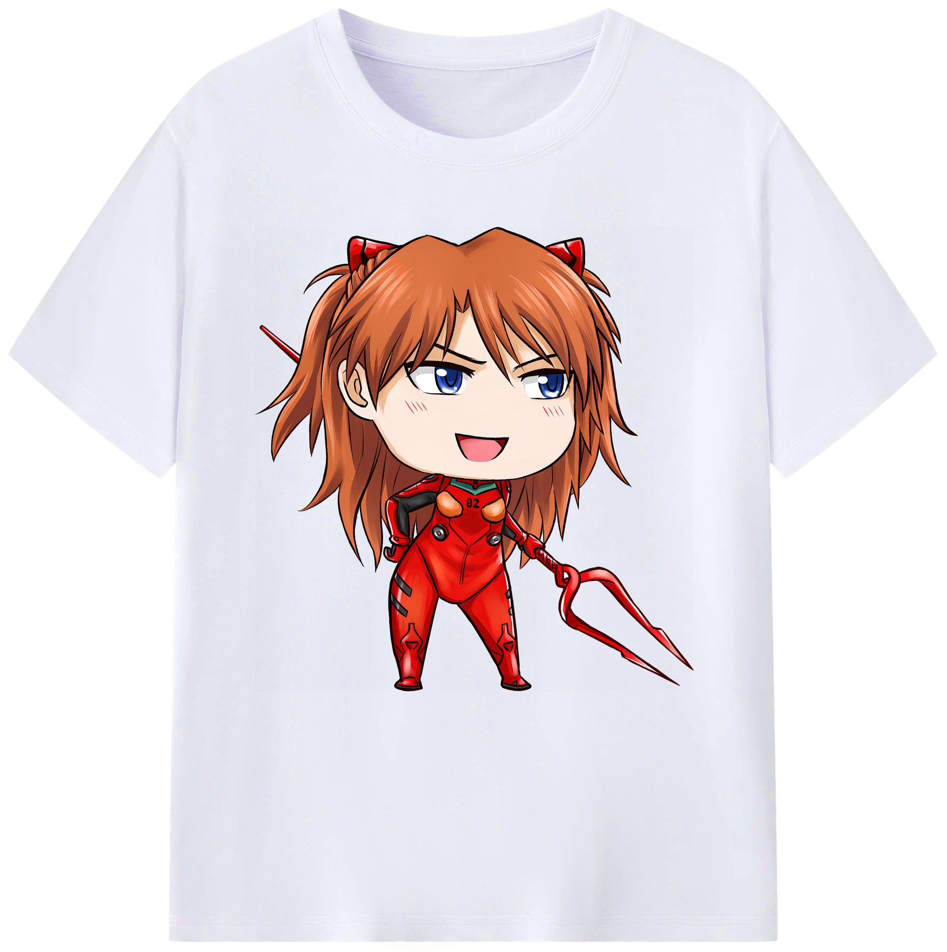 （画像用） EVA 新世紀エヴァンゲリオン レディースカジュアルプリントTシャツ（綿100％）