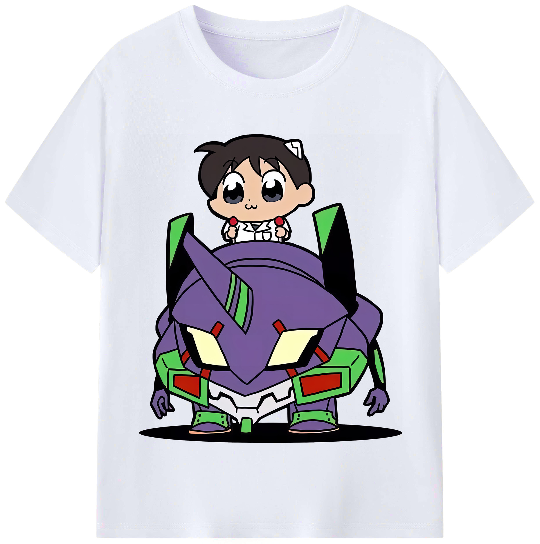 （画像用） EVA 新世紀エヴァンゲリオン レディースカジュアルプリントTシャツ（綿100％）