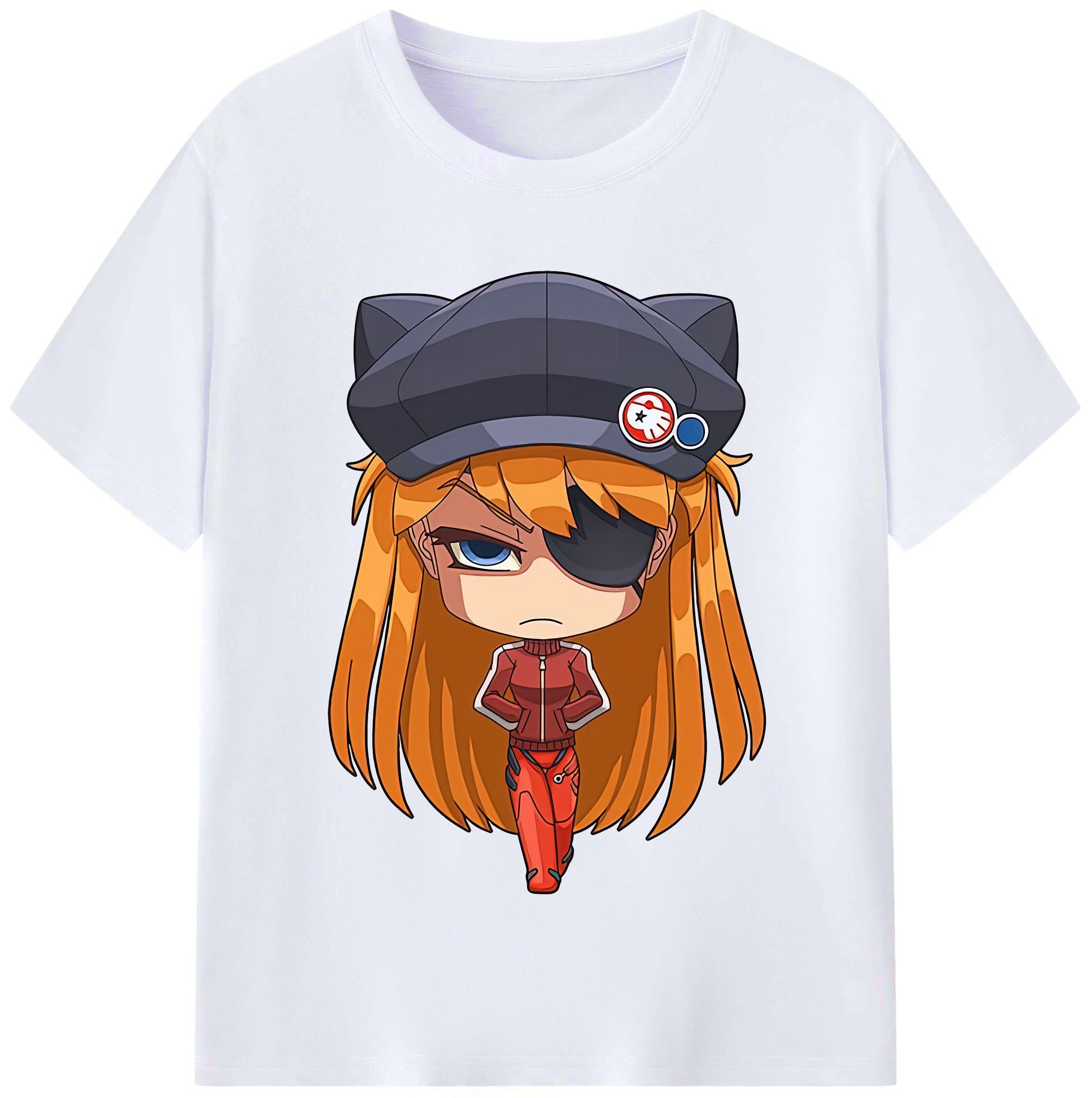（画像用） EVA 新世紀エヴァンゲリオン レディースカジュアルプリントTシャツ（綿100％）