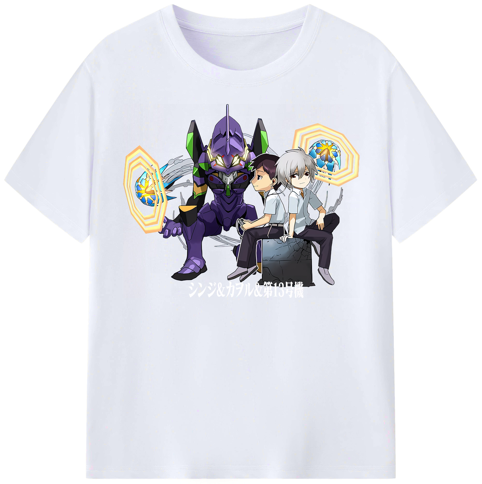 （画像用） EVA 新世紀エヴァンゲリオン レディースカジュアルプリントTシャツ（綿100％）