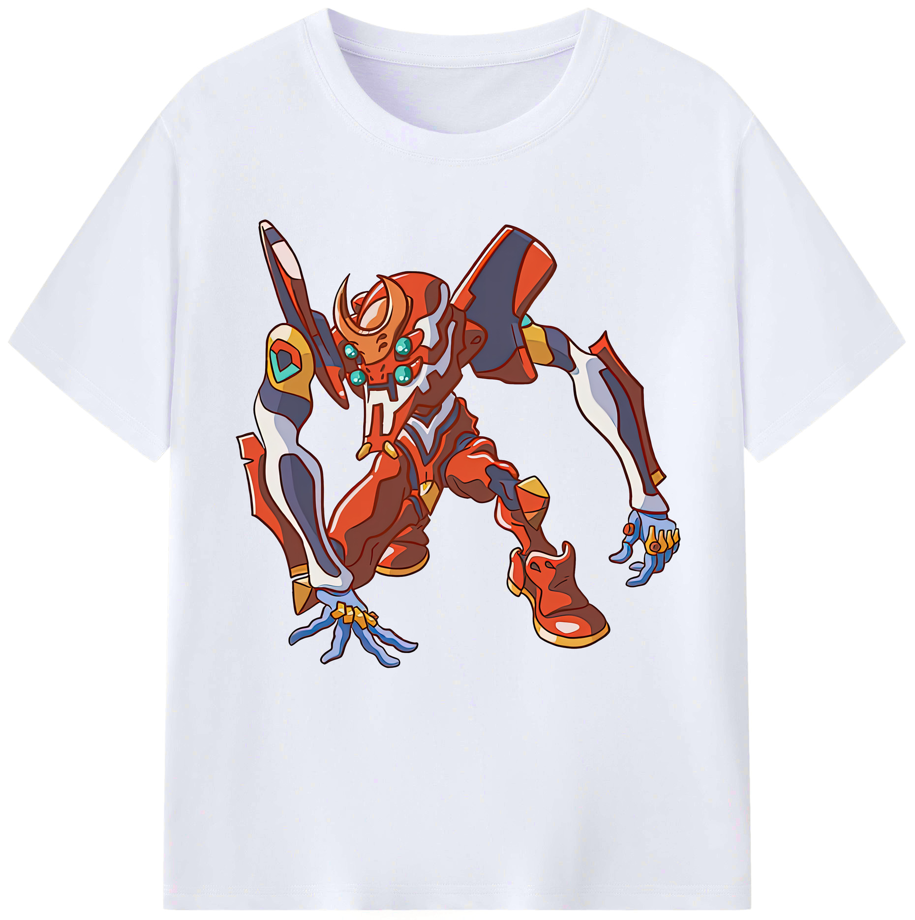 （画像用） EVA 新世紀エヴァンゲリオン レディースカジュアルプリントTシャツ（綿100％）