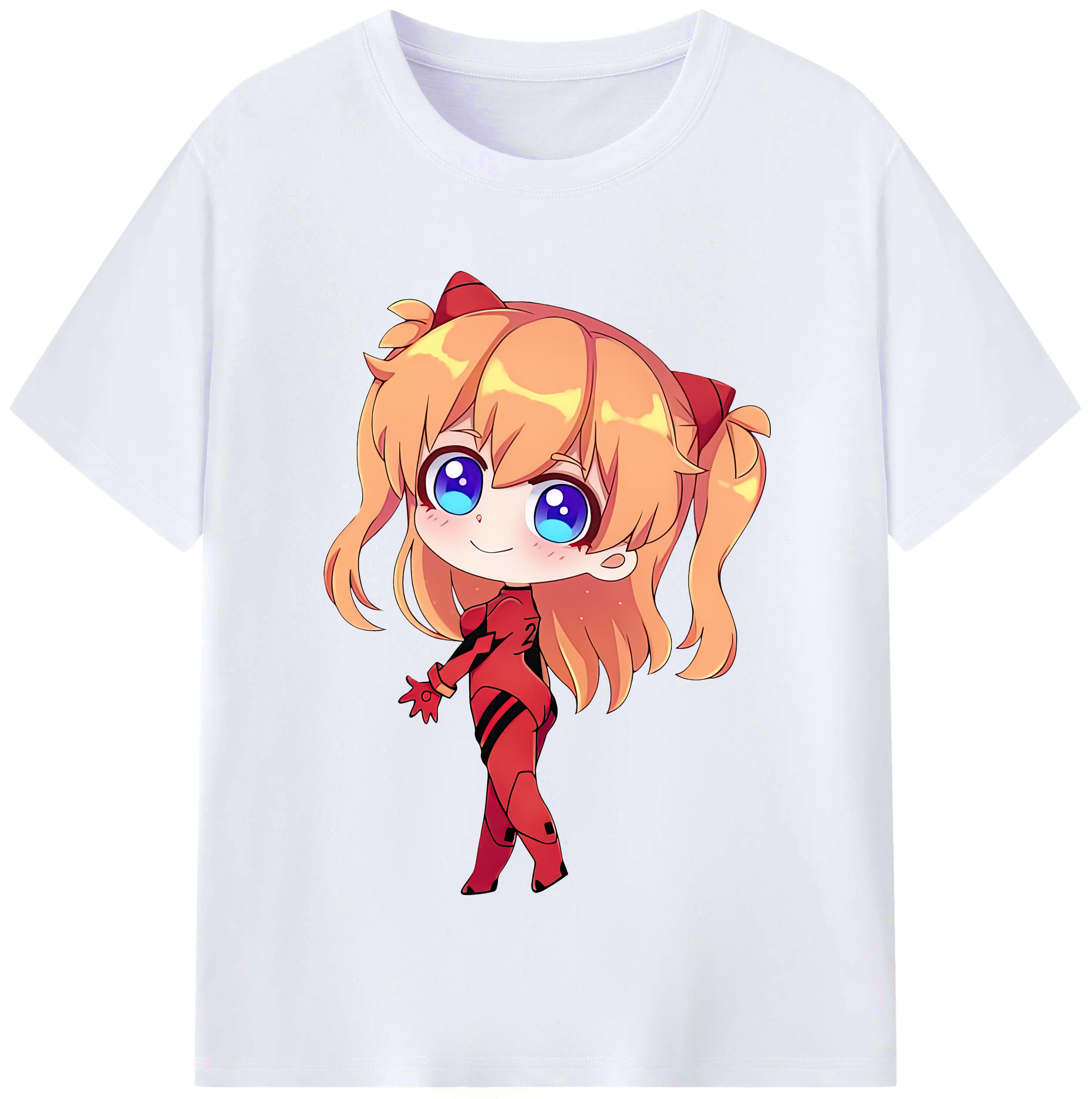 （画像用） EVA 新世紀エヴァンゲリオン レディースカジュアルプリントTシャツ（綿100％）