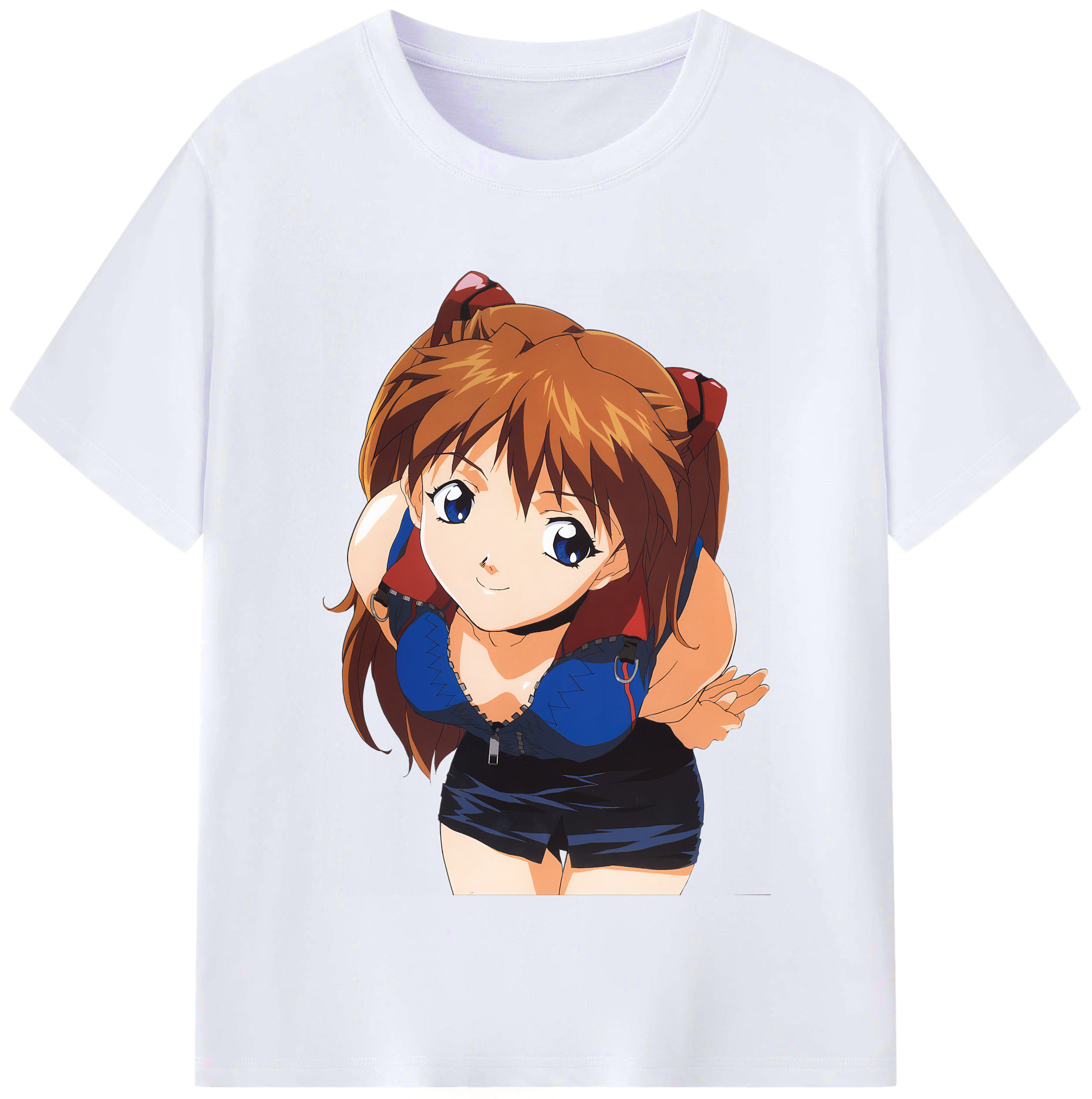 （画像用） EVA 新世紀エヴァンゲリオン レディースカジュアルプリントTシャツ（綿100％）