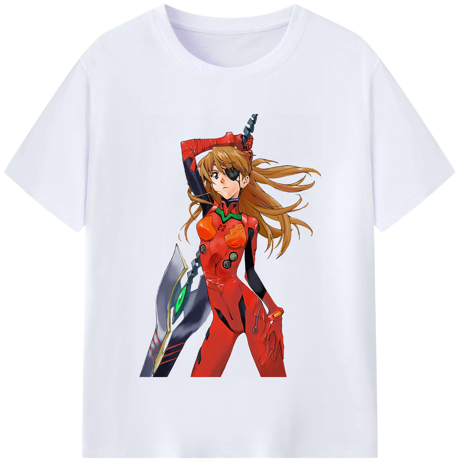 （画像用） EVA 新世紀エヴァンゲリオン レディースカジュアルプリントTシャツ（綿100％）