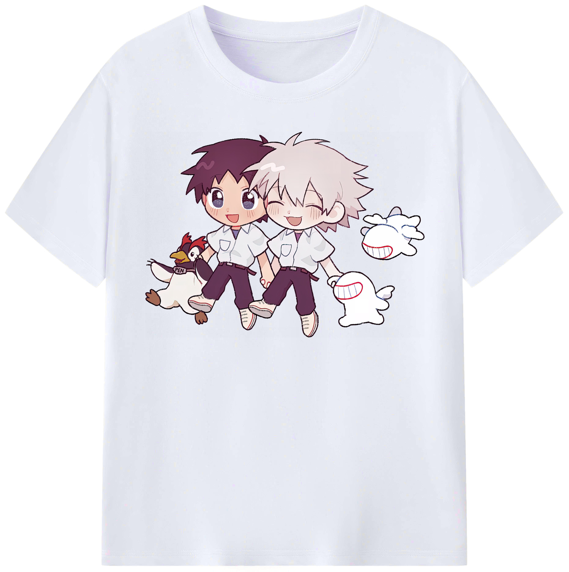 （画像用） EVA 新世紀エヴァンゲリオン レディースカジュアルプリントTシャツ（綿100％）