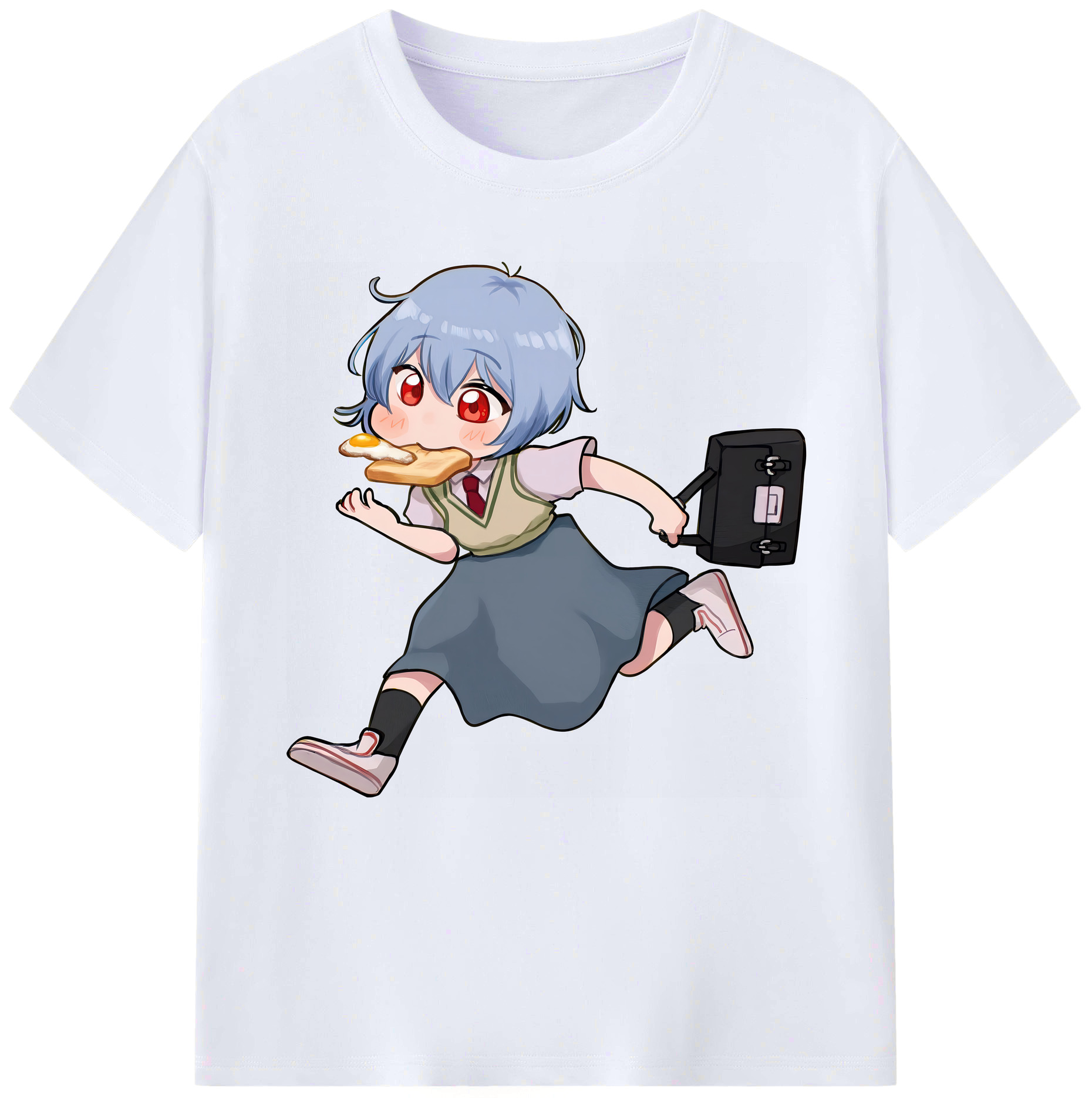 （画像用） EVA 新世紀エヴァンゲリオン レディースカジュアルプリントTシャツ（綿100％）