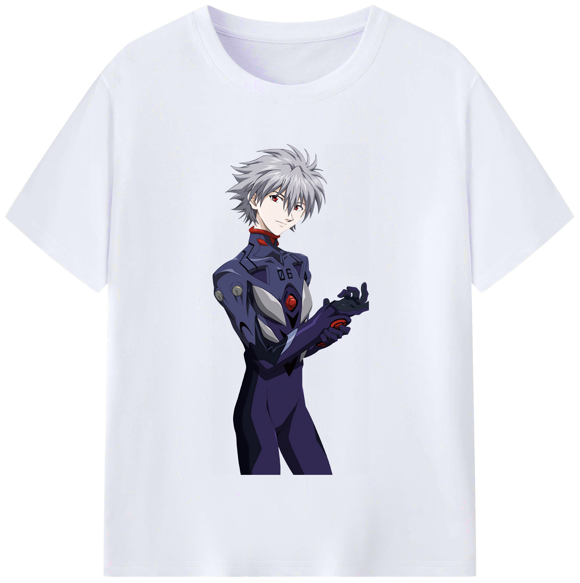 （画像用） EVA 新世紀エヴァンゲリオン レディースカジュアルプリントTシャツ（綿100％）