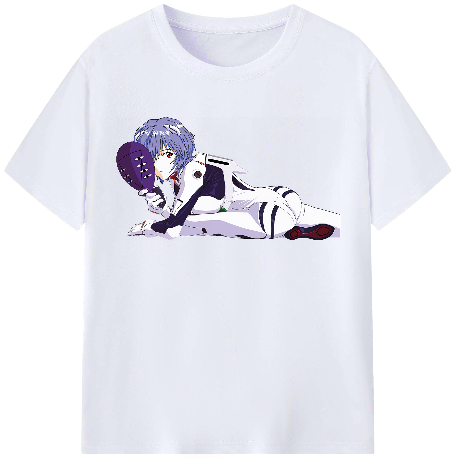 （画像用） EVA 新世紀エヴァンゲリオン レディースカジュアルプリントTシャツ（綿100％）