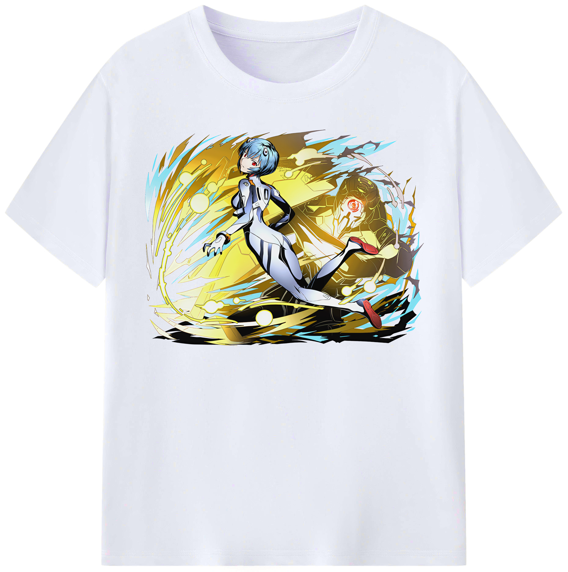 （画像用） EVA 新世紀エヴァンゲリオン レディースカジュアルプリントTシャツ（綿100％）