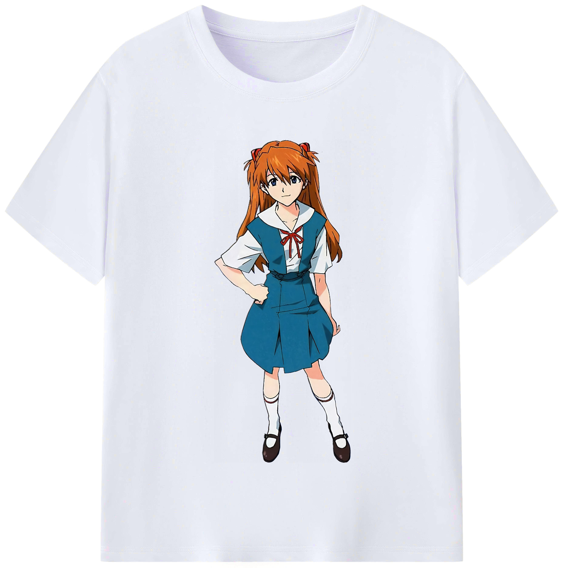 （画像用） EVA 新世紀エヴァンゲリオン レディースカジュアルプリントTシャツ（綿100％）