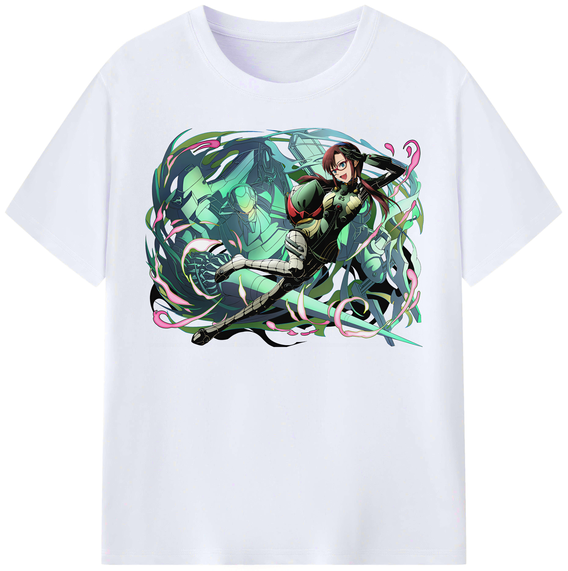 （画像用） EVA 新世紀エヴァンゲリオン レディースカジュアルプリントTシャツ（綿100％）