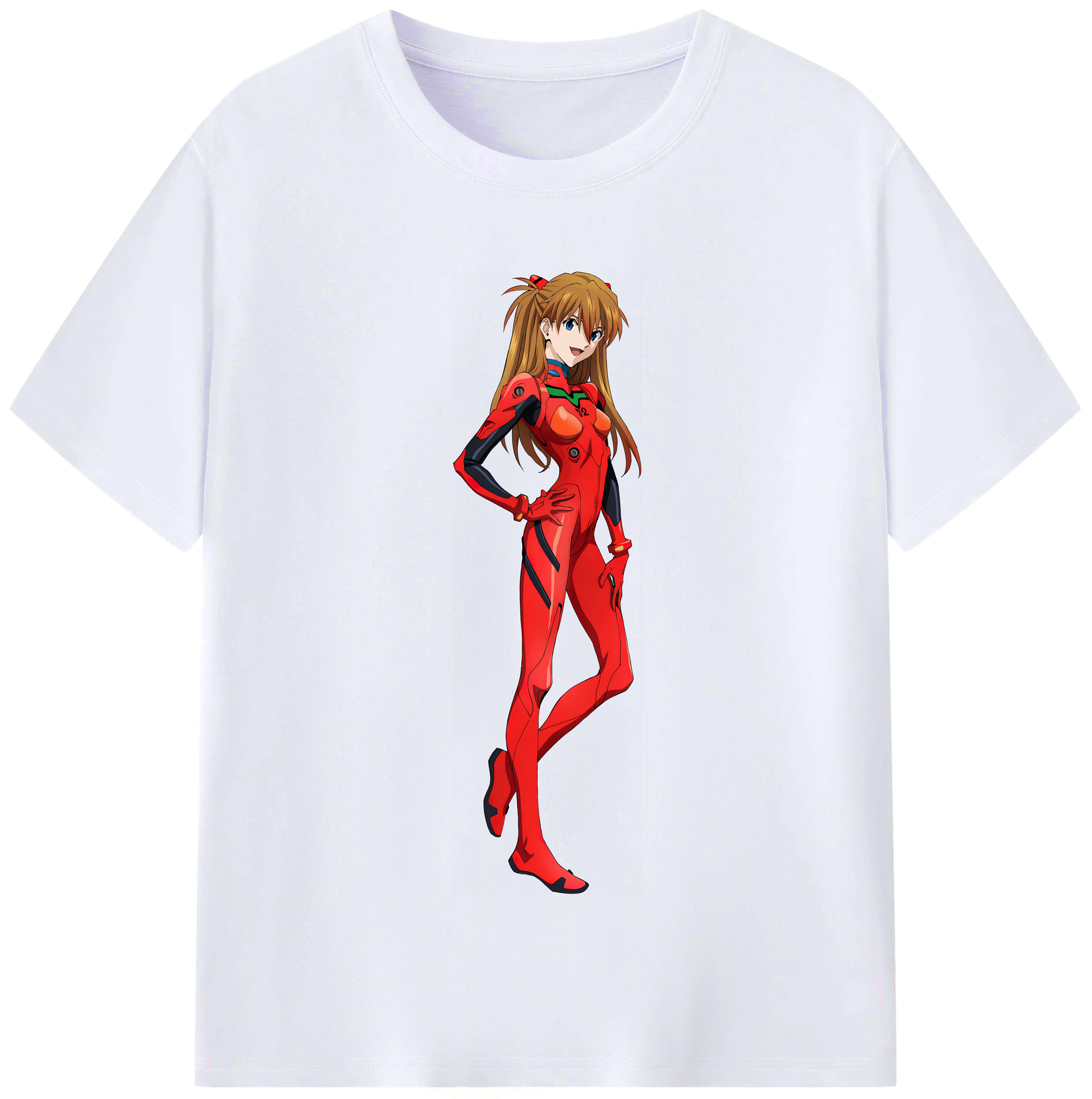 （画像用） EVA 新世紀エヴァンゲリオン レディースカジュアルプリントTシャツ（綿100％）