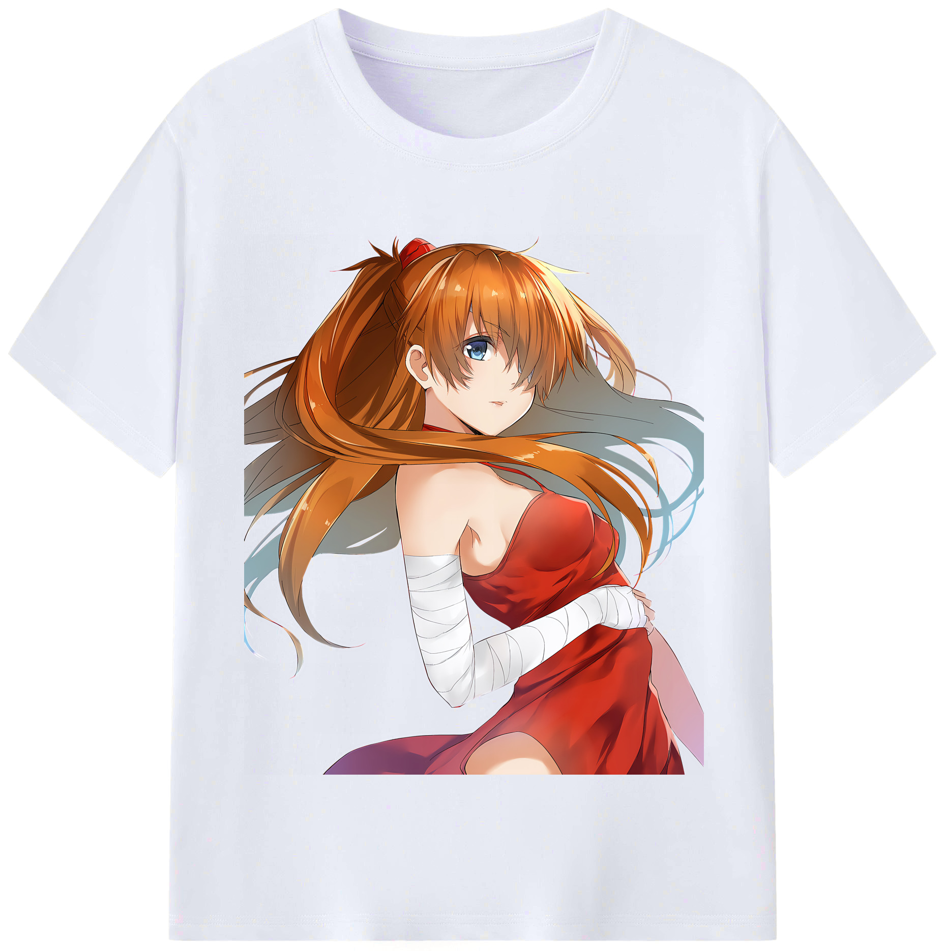 （画像用） EVA 新世紀エヴァンゲリオン レディースカジュアルプリントTシャツ（綿100％）
