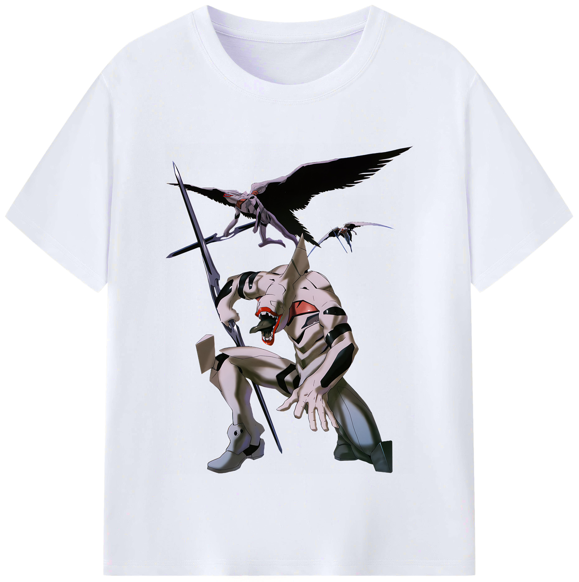 （画像用） EVA 新世紀エヴァンゲリオン レディースカジュアルプリントTシャツ（綿100％）